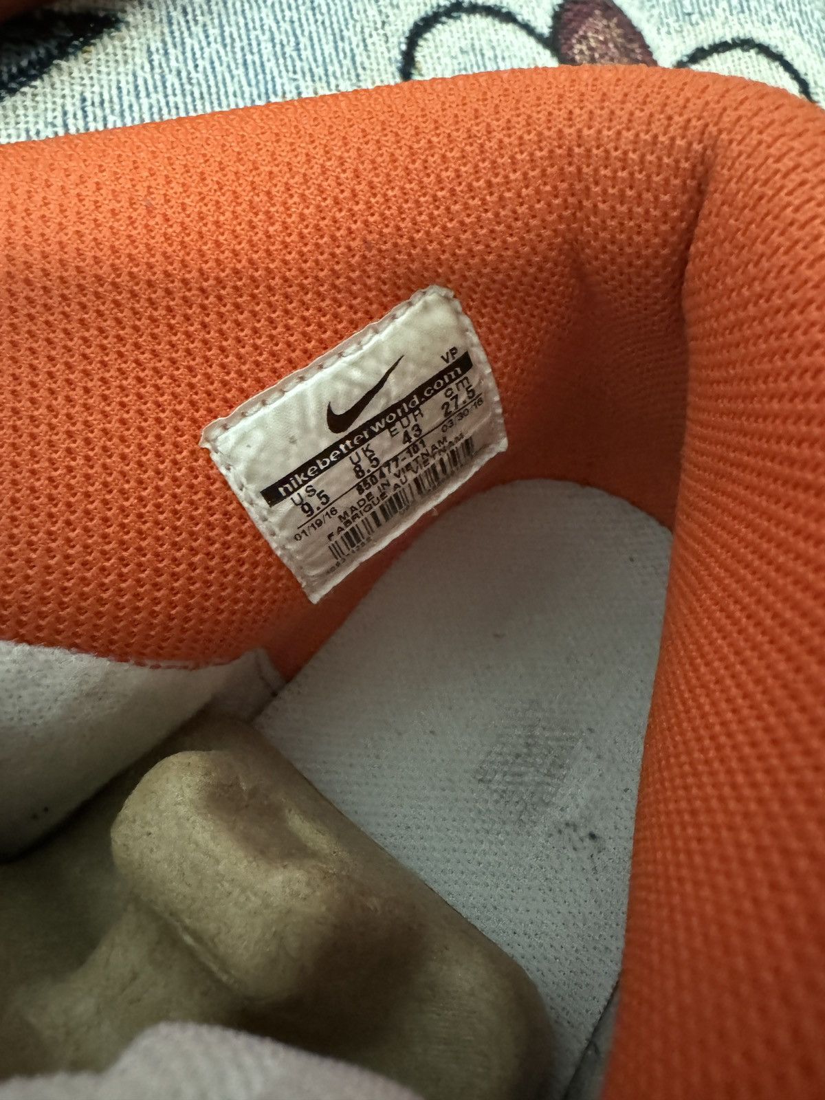 Nike NIKE DUNK HIGH RETRO QS - SYRACUSE 2016 Size US 9.5 / EU 42-43 - 7 Thumbnail