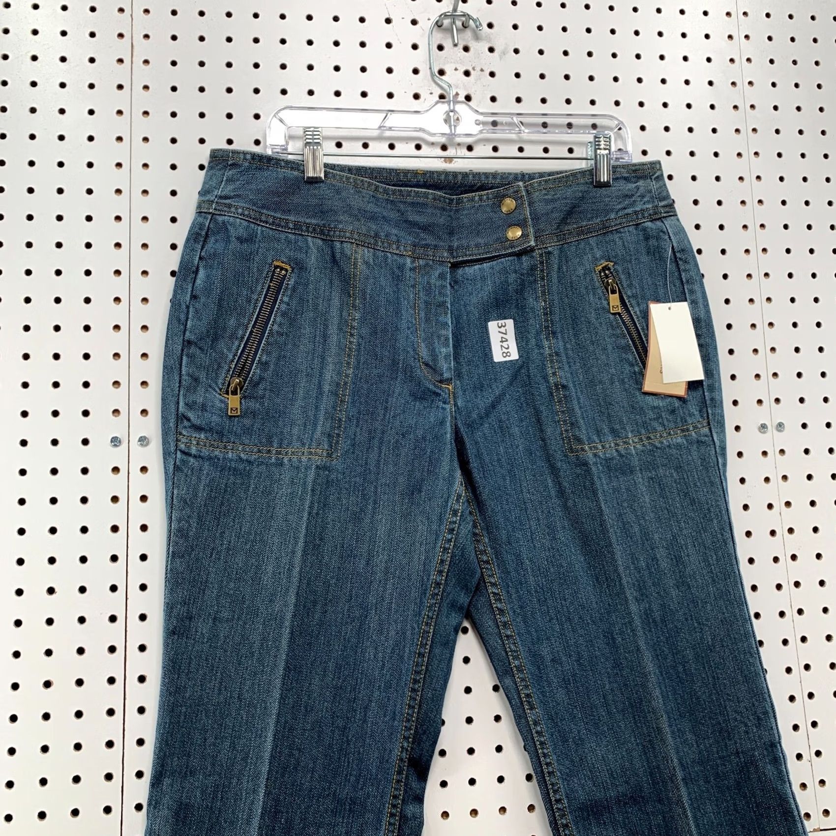 Michael Kors Michael Kors Denim Bootcut Jeans Womens 12 Blue Fits 33x32 Zip Pockets Size 34" / US 12 / IT 48 - 4 Thumbnail