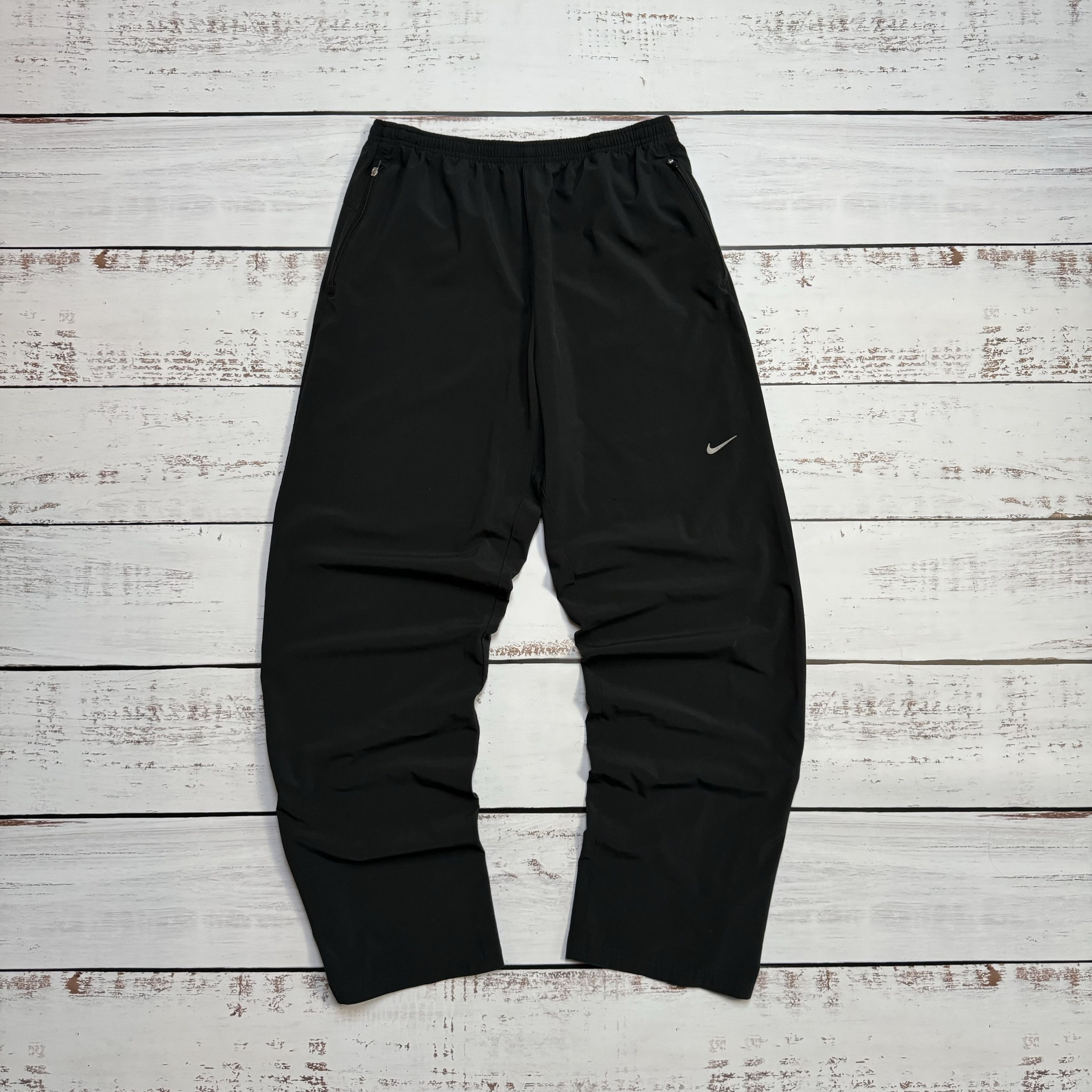 Nike × Vintage NIKE NYLON VINTAGE REFLECTIVE SWOOSH DRILL PANTS Y2K Size US 32 / EU 48 - 2 Thumbnail
