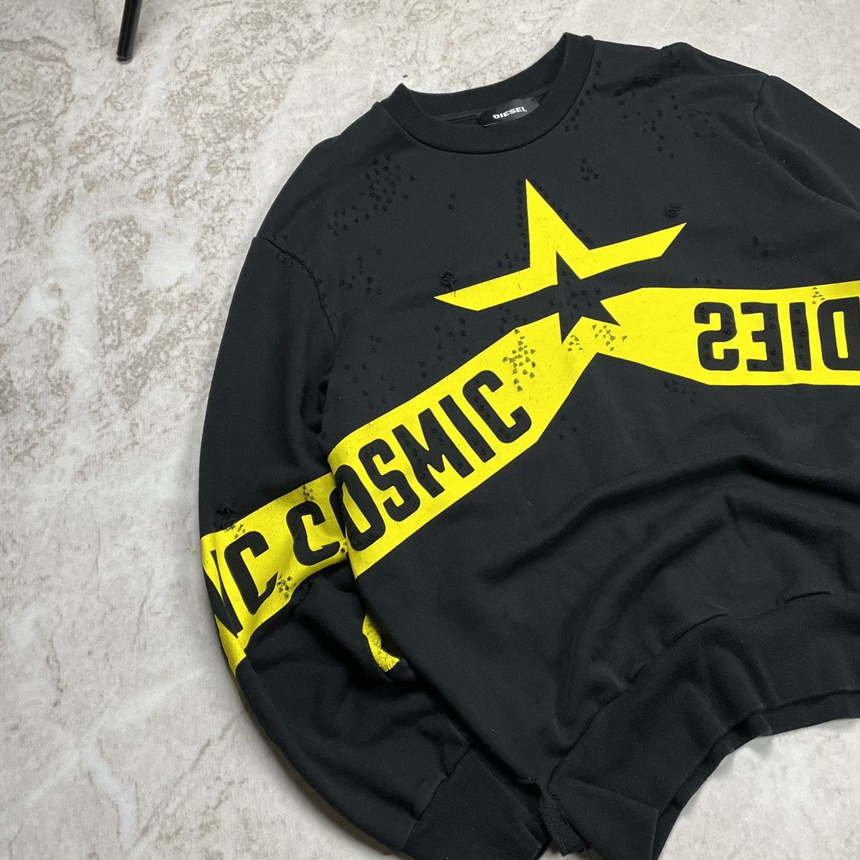 Diesel Diesel S-Bay Holes Distressed Y2K Sweatshirt Size US M / EU 48-50 / 2 - 3 Thumbnail