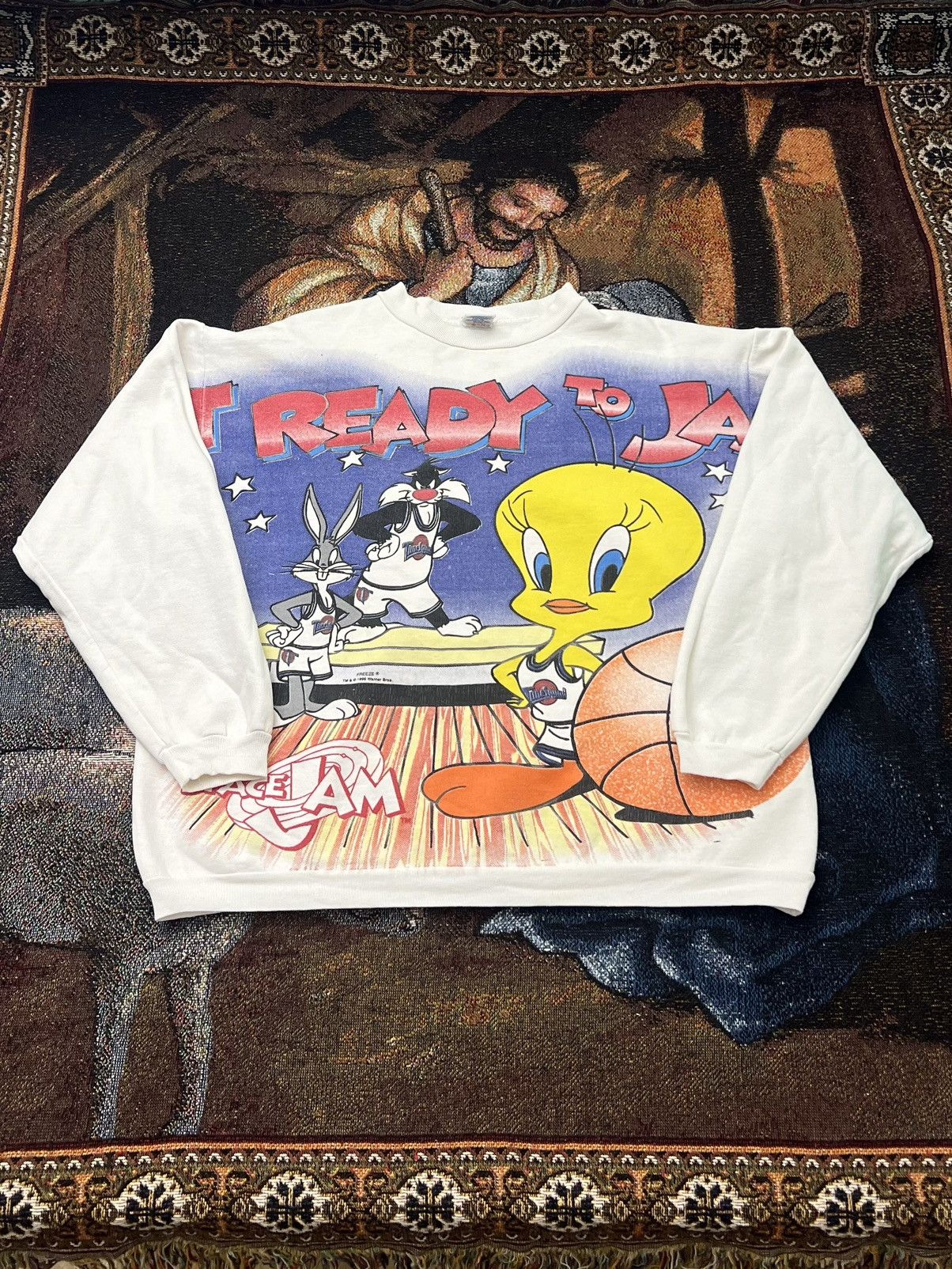 Vintage '96 Space Jam AOP Sweater Size US M / EU 48-50 / 2 - 3 Thumbnail