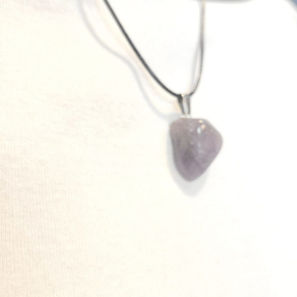 Handmade Natural Amethyst Crystal Pendant Necklace Size ONE SIZE - 2 Thumbnail