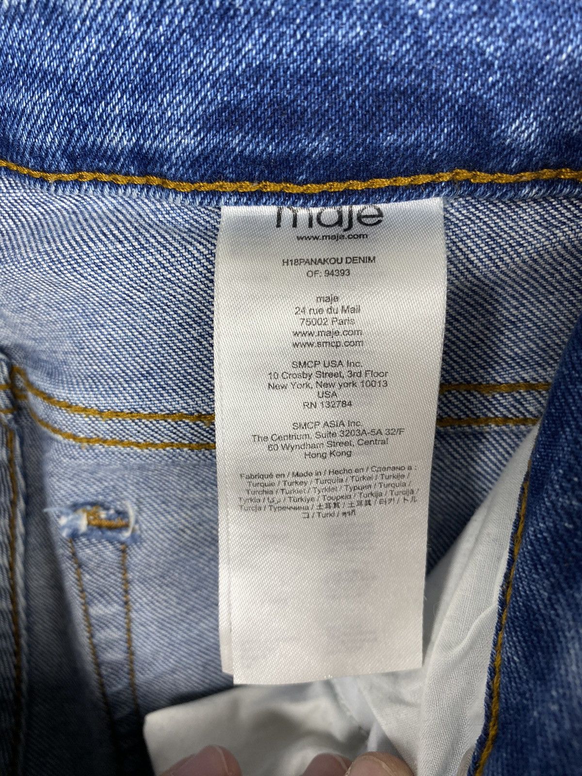 Maje Maje Paris Slim Jeans size 34 Fringed Size 25" / US 0 / IT 36 - 8 Thumbnail