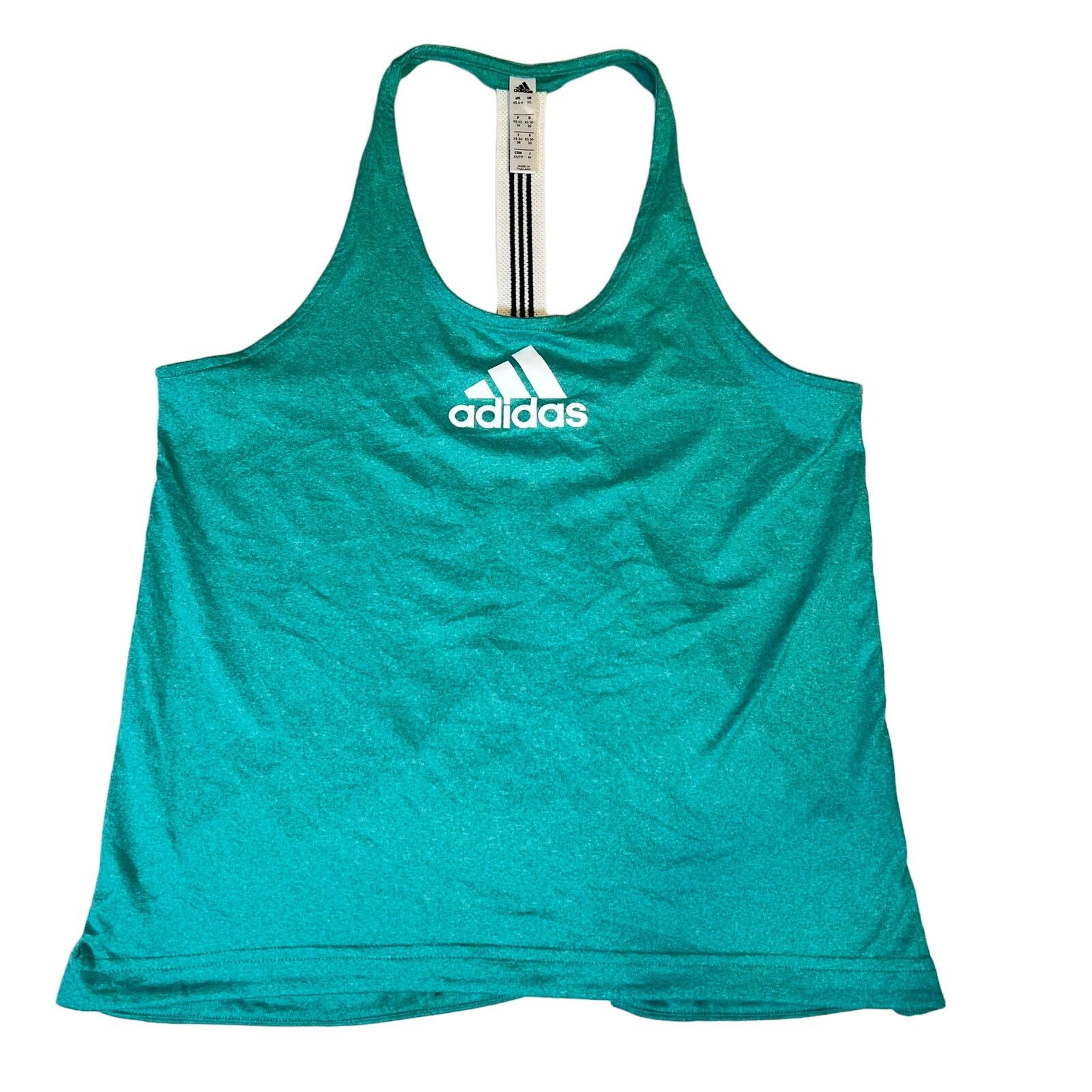 Adidas Adidas Racerback Workout Shirt Woman XS Heathered Green Race Size XS / US 0-2 / IT 36-38 - 1 Thumbnail