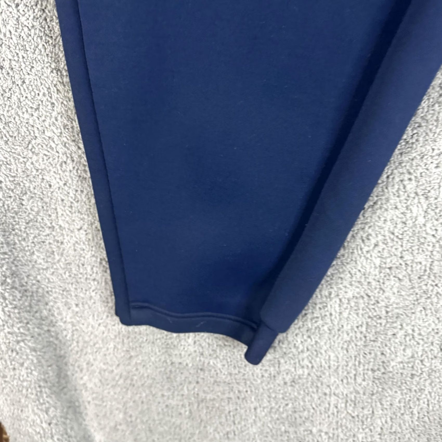 Nike Nike Dri-FIT Track Pants Mens Large Blue Fleece Elastic Waist Pockets 79 AC Logo Zippered Ankle Athletic Size US 33 - 4 Thumbnail