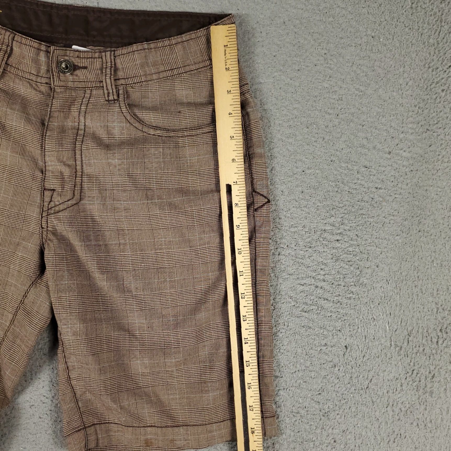 Prana prAna Shorts Mens 30 Brown 5 Pocket Flat Front Chino Casual Dress Pants Wool? No. (only use original words) Size US 30 / EU 46 - 7 Thumbnail