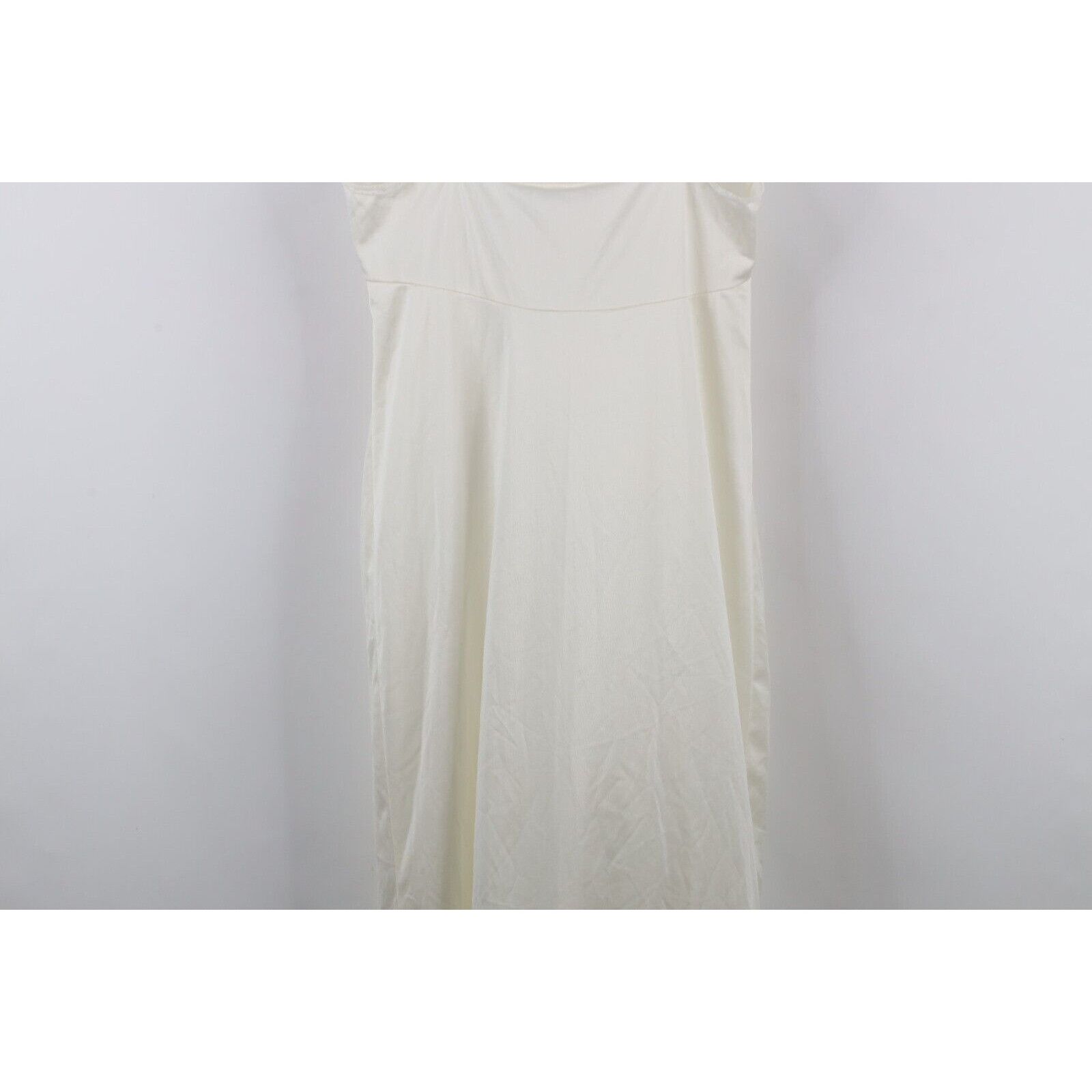 Vintage Vintage 70s Sheer Silky Nylon Lace Flower Night Gown Slip Size XL / US 12-14 / IT 48-50 - 14 Thumbnail