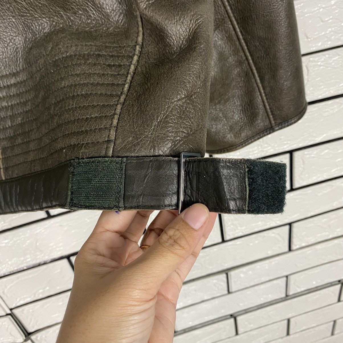 Hugo Boss 🔥VINTAGE LEATHER JACKET HUGO BOSS SHEARLING BLANKET Size US S / EU 44-46 / 1 - 13 Thumbnail