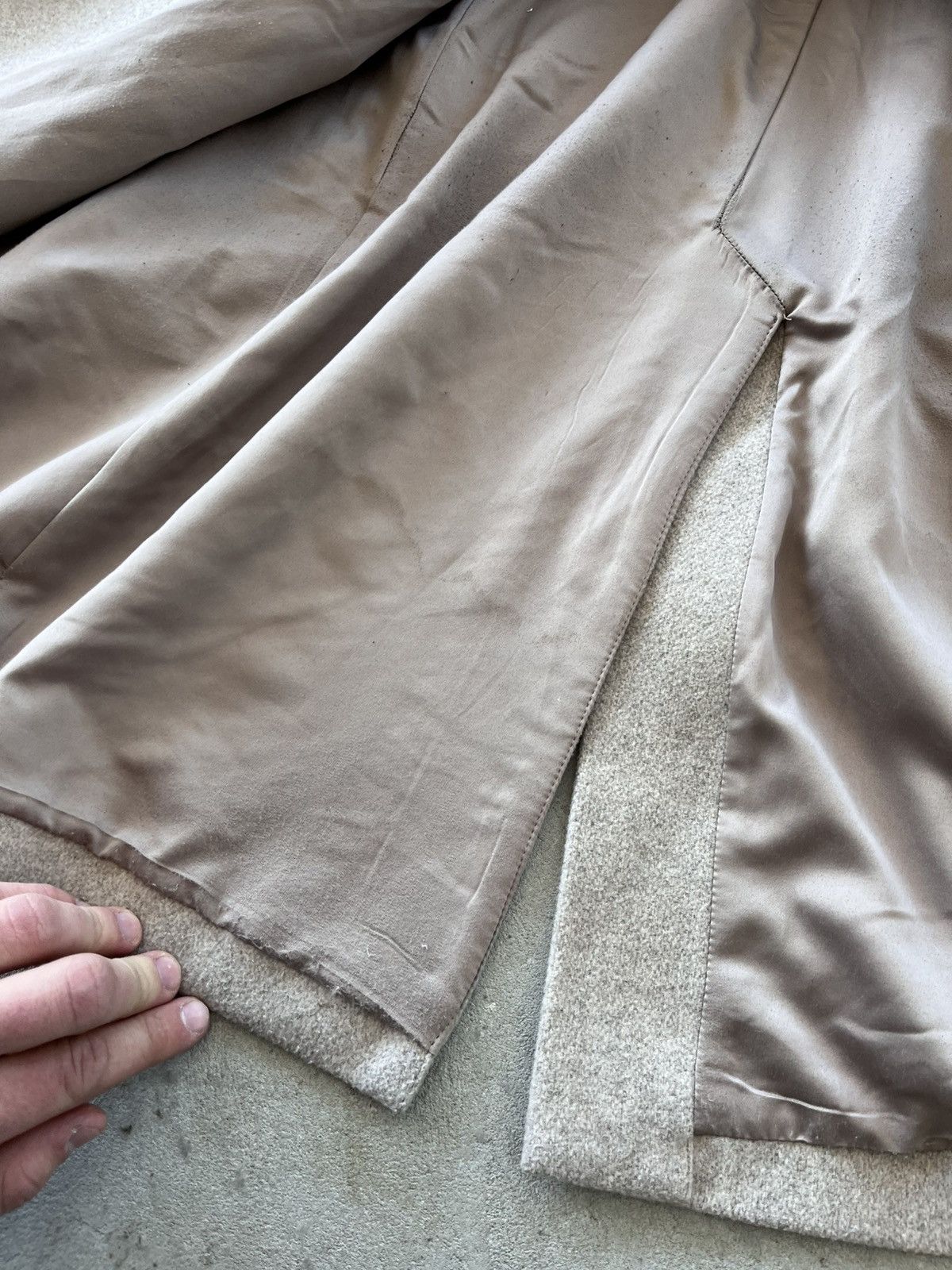 Polo Ralph Lauren Vintage Polo Ralph Lauren Wool Coat Beige Classic Luxury Size XS / US 0-2 / IT 36-38 - 13 Thumbnail