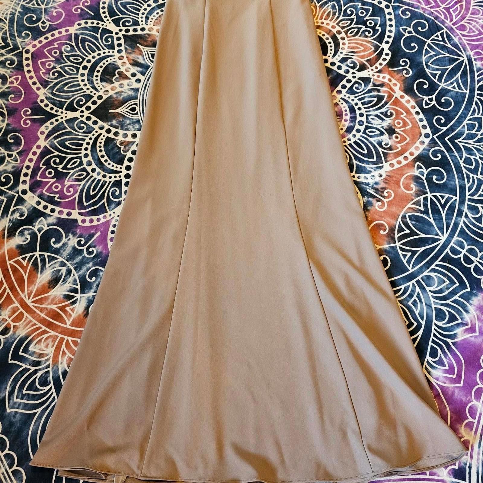 Designer Bari Jay Formal Tan Dress Size M / US 6-8 / IT 42-44 - 2 Thumbnail