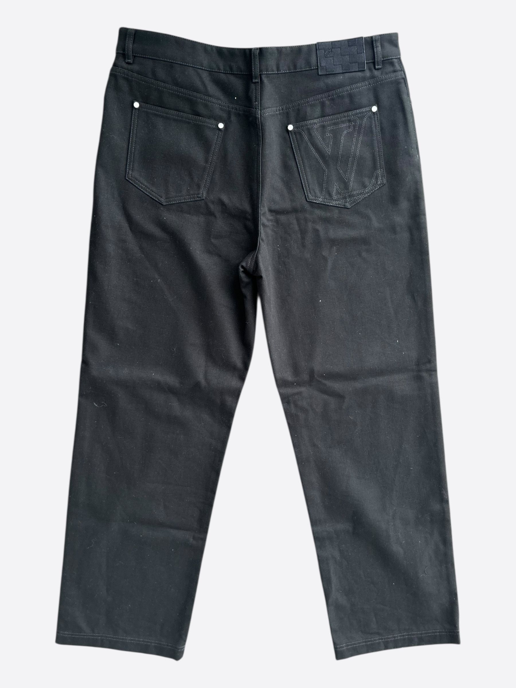Louis Vuitton Louis Vuitton Black Skate Jeans Size US 40 / EU 56 - 2 Thumbnail