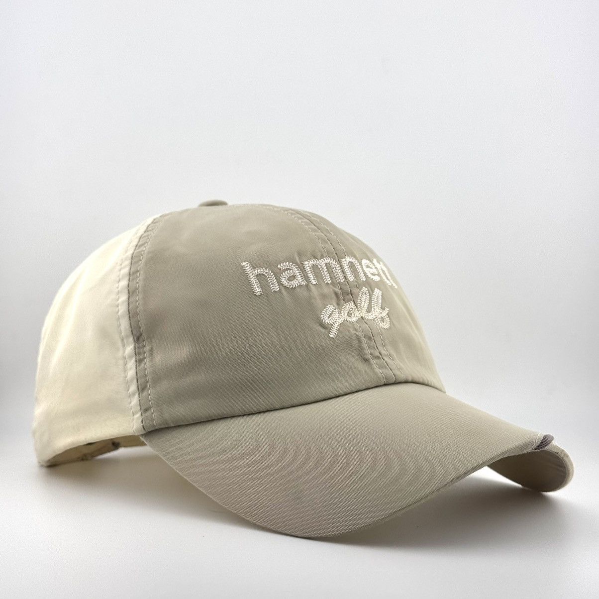 Katharine Hamnett London Katharine Hamnett Golf Cap Embroidered Logo Beige Hat Size ONE SIZE - 4 Thumbnail