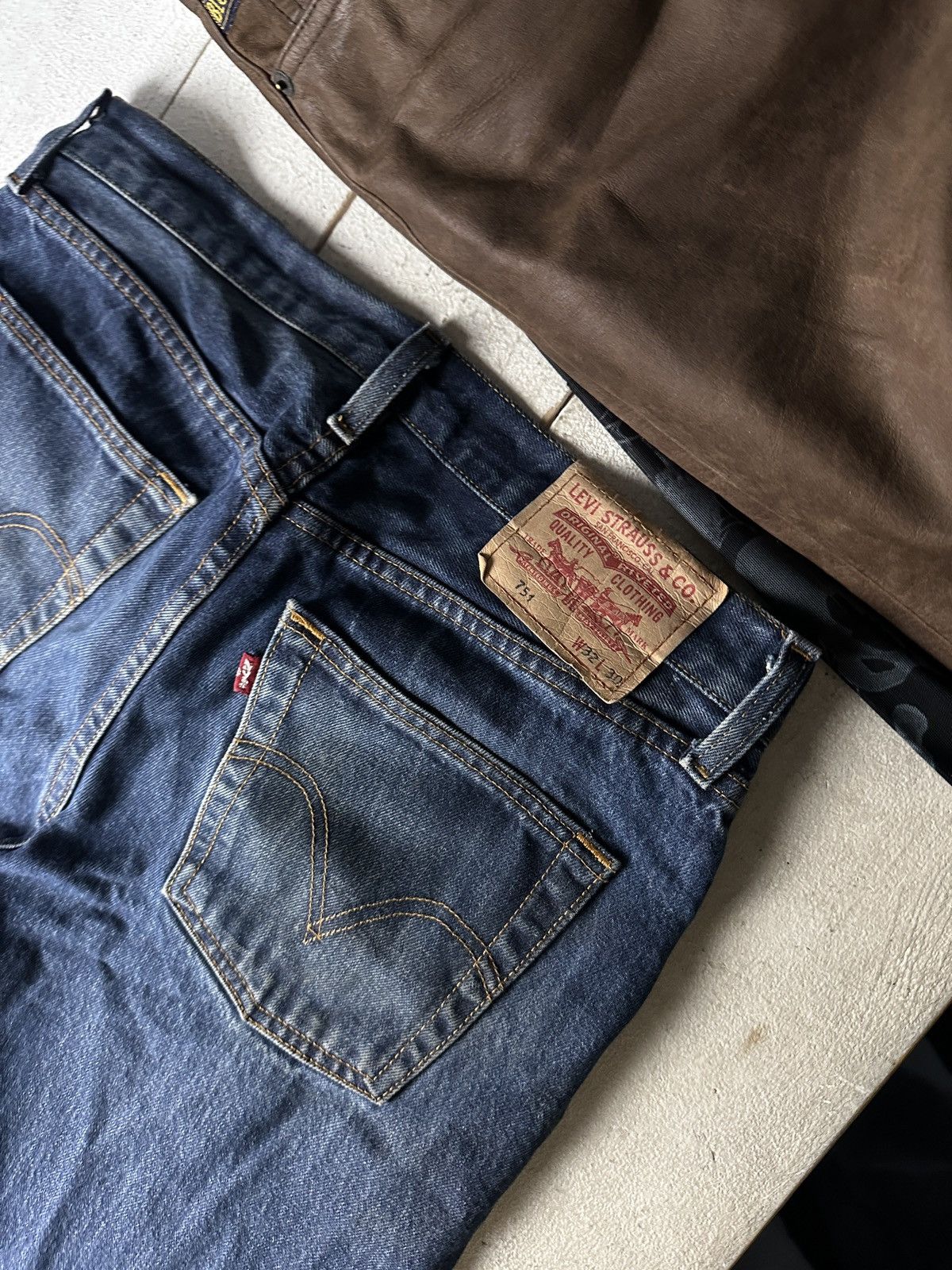 Levi's 🚨Vintage 90s Levis Jeans 751 LEGEND y2k Light Wash Denim Size US 32 / EU 48 - 16 Thumbnail