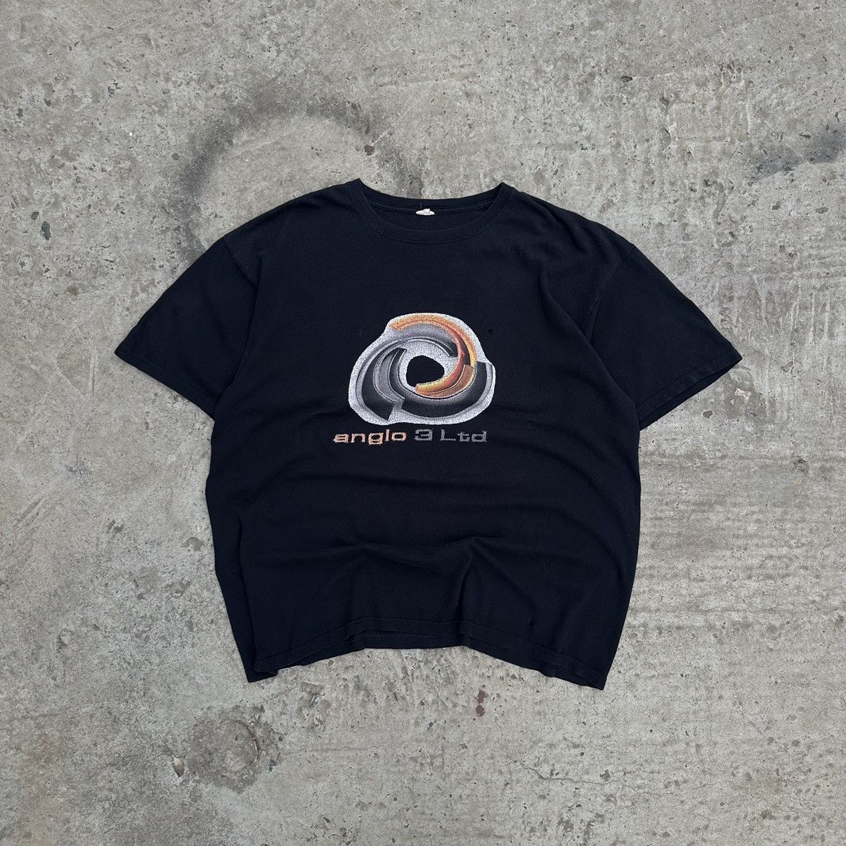 Band Tees × Vintage Vintage T-shirts Anglo 3 L td Big Logo Y2K Band 00s Size US XXL / EU 58 / 5 - 1 Thumbnail