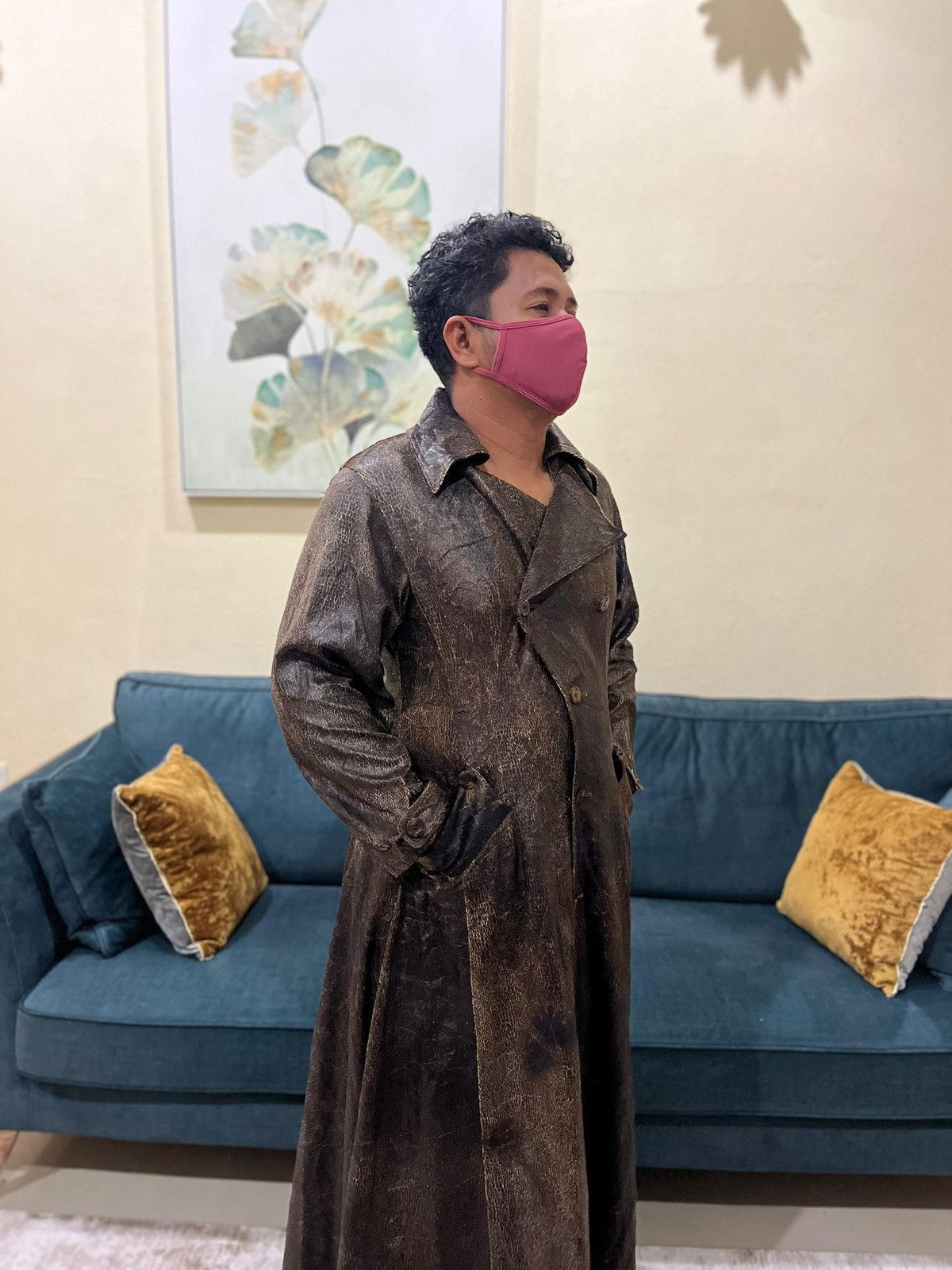 Japanese Brand RARE 🔥💥 TAKEZO TOYOGUCHI TRENCH DOUBLE BREASTED RUSTICDESIGN Size US M / EU 48-50 / 2 - 2 Thumbnail