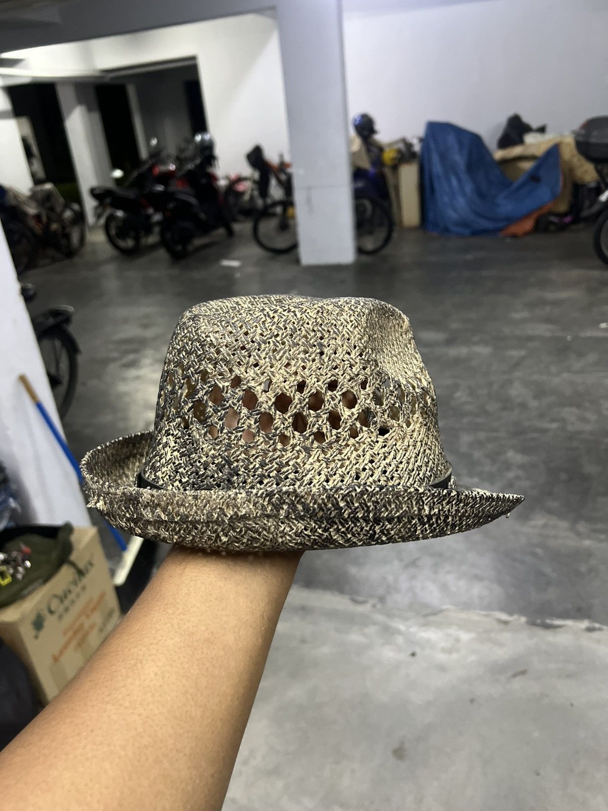 Japanese Brand × Vintage SNAKESKIN EFFECT STRAW COWBOY HAT SKULL Size ONE SIZE - 5 Thumbnail