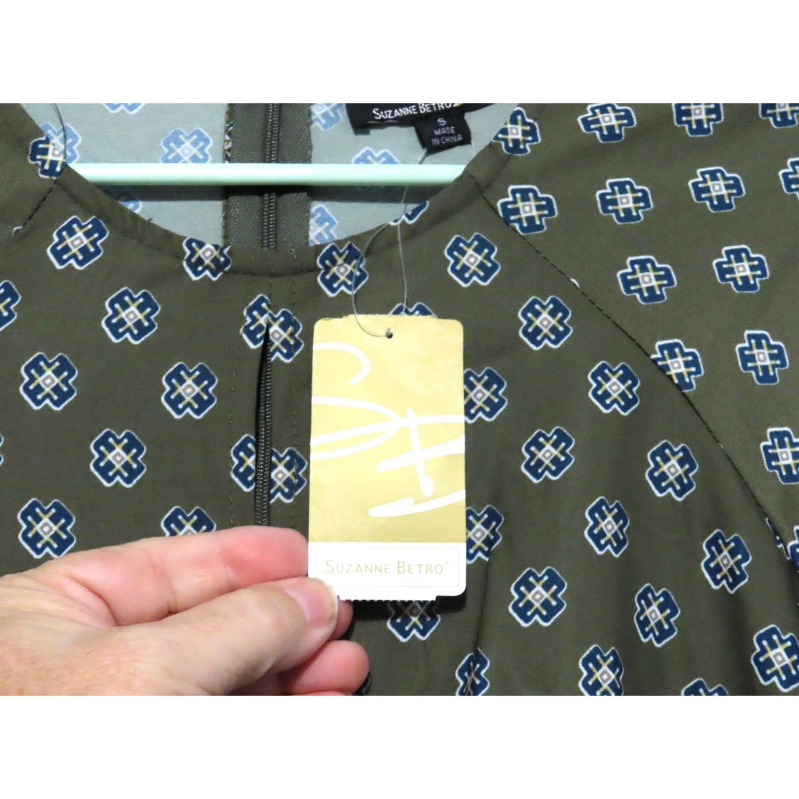Vintage Suzanne Betro Dress Womens S Front Keyhole Kimono Size Style U9504293 Size S / US 4 / IT 40 - 4 Thumbnail