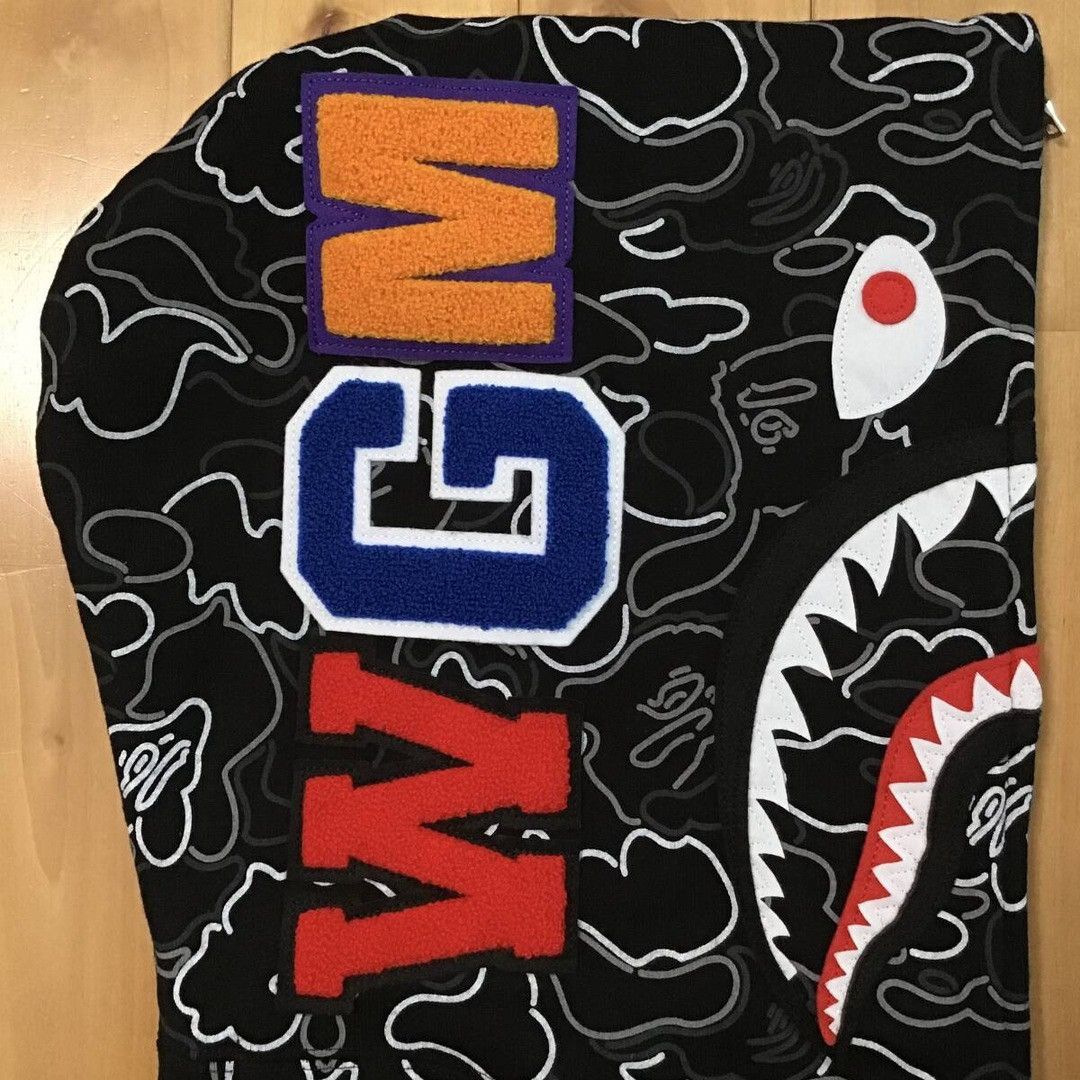 Bape BAPE NEON CAMO Shark Full Zip Hoodie a bathing ape Size US S / EU 44-46 / 1 - 5 Thumbnail