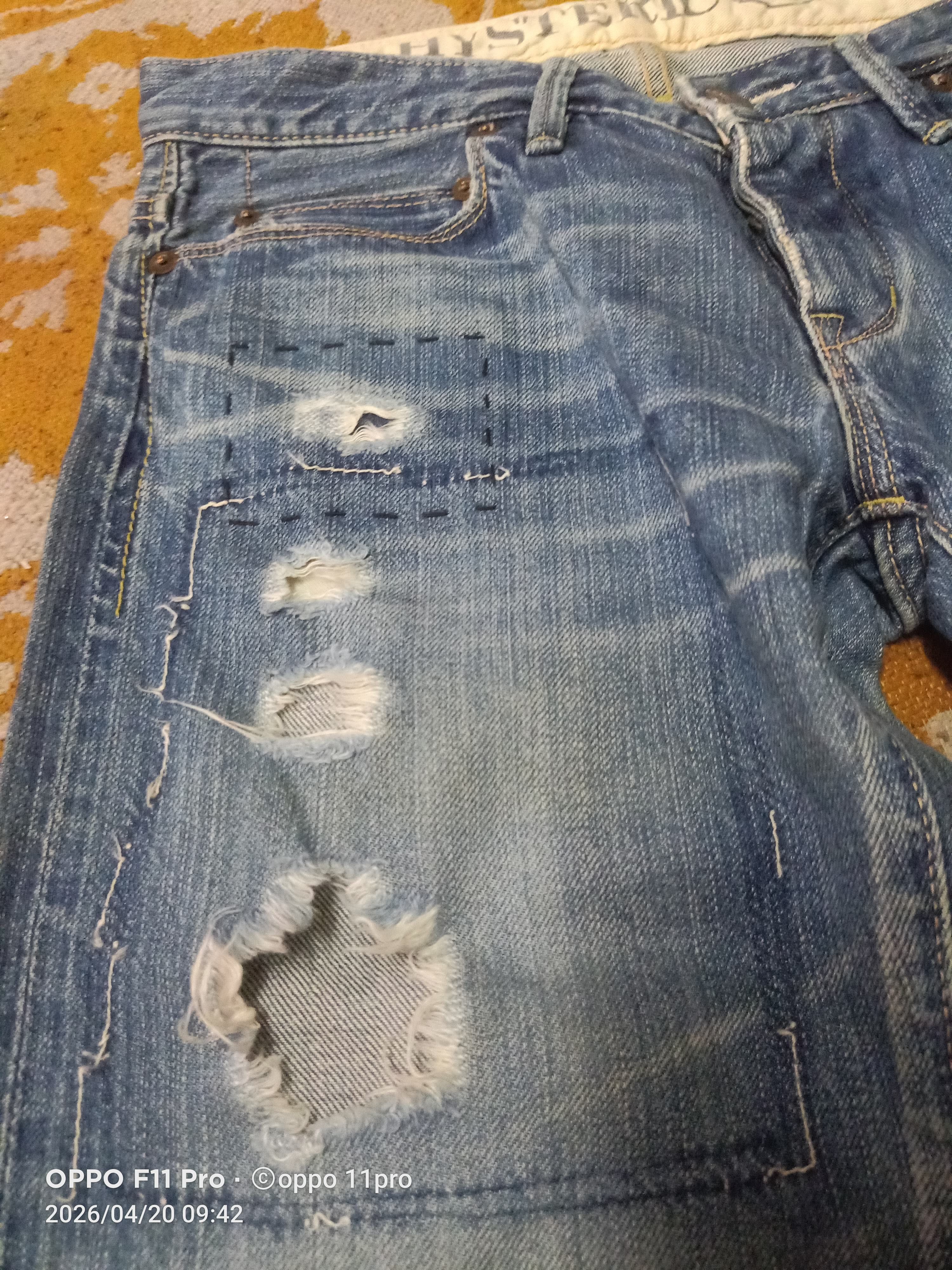 Hysteric Glamour 💥 Hystric Glamour Selvedge Flare Denim 💥 Size US 28 / EU 44 - 13 Thumbnail