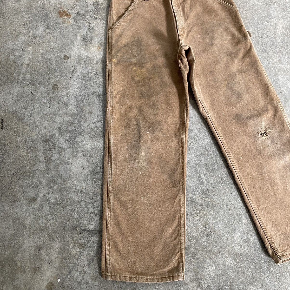 Carhartt Vintage Carhartt Blanket Lined Dirty Carpenter Work Pants Size US 34 / EU 50 - 6 Thumbnail