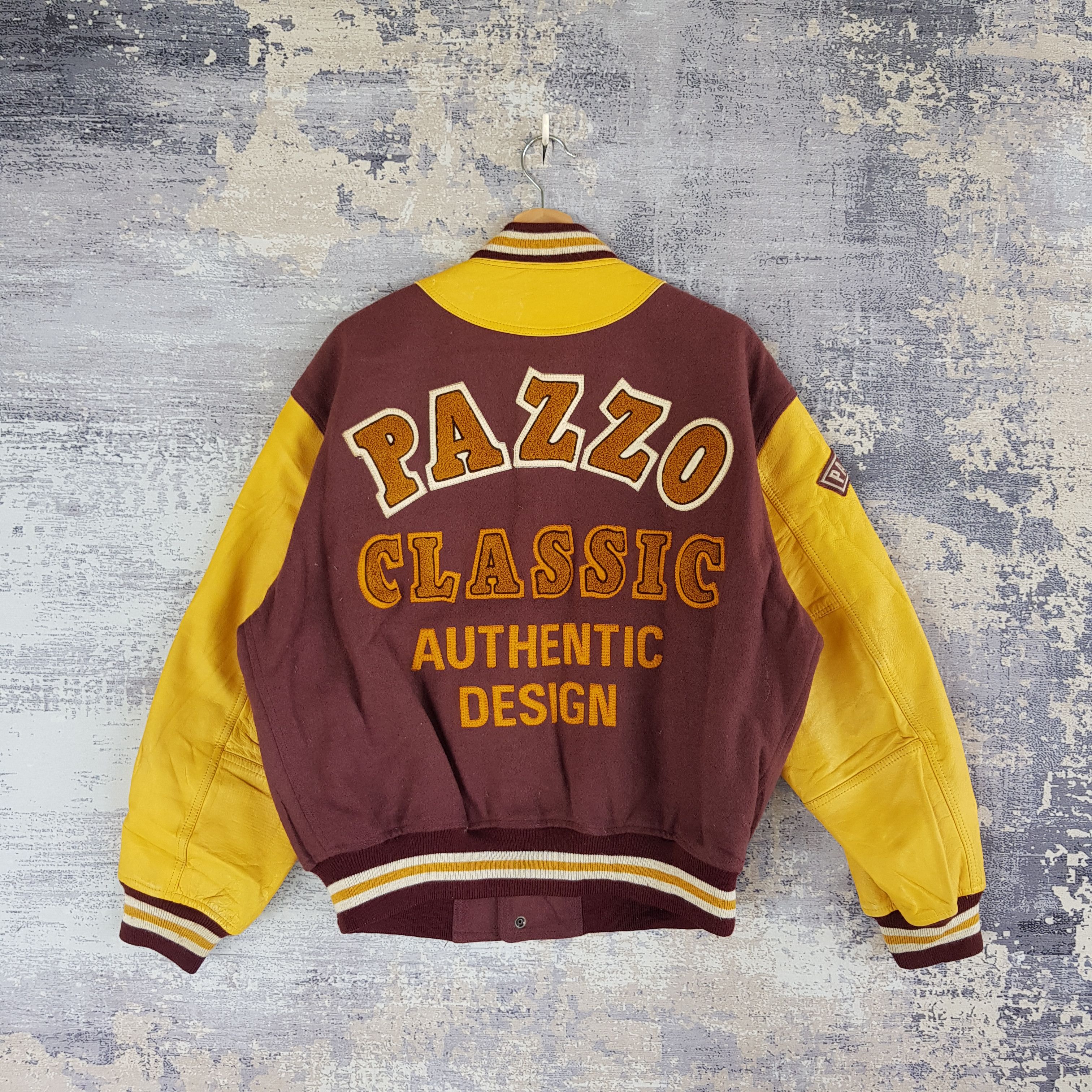 Vintage Vintage Pazzo Club Letterman Leather Wool Varsity Jacket Size US M / EU 48-50 / 2 - 2 Thumbnail