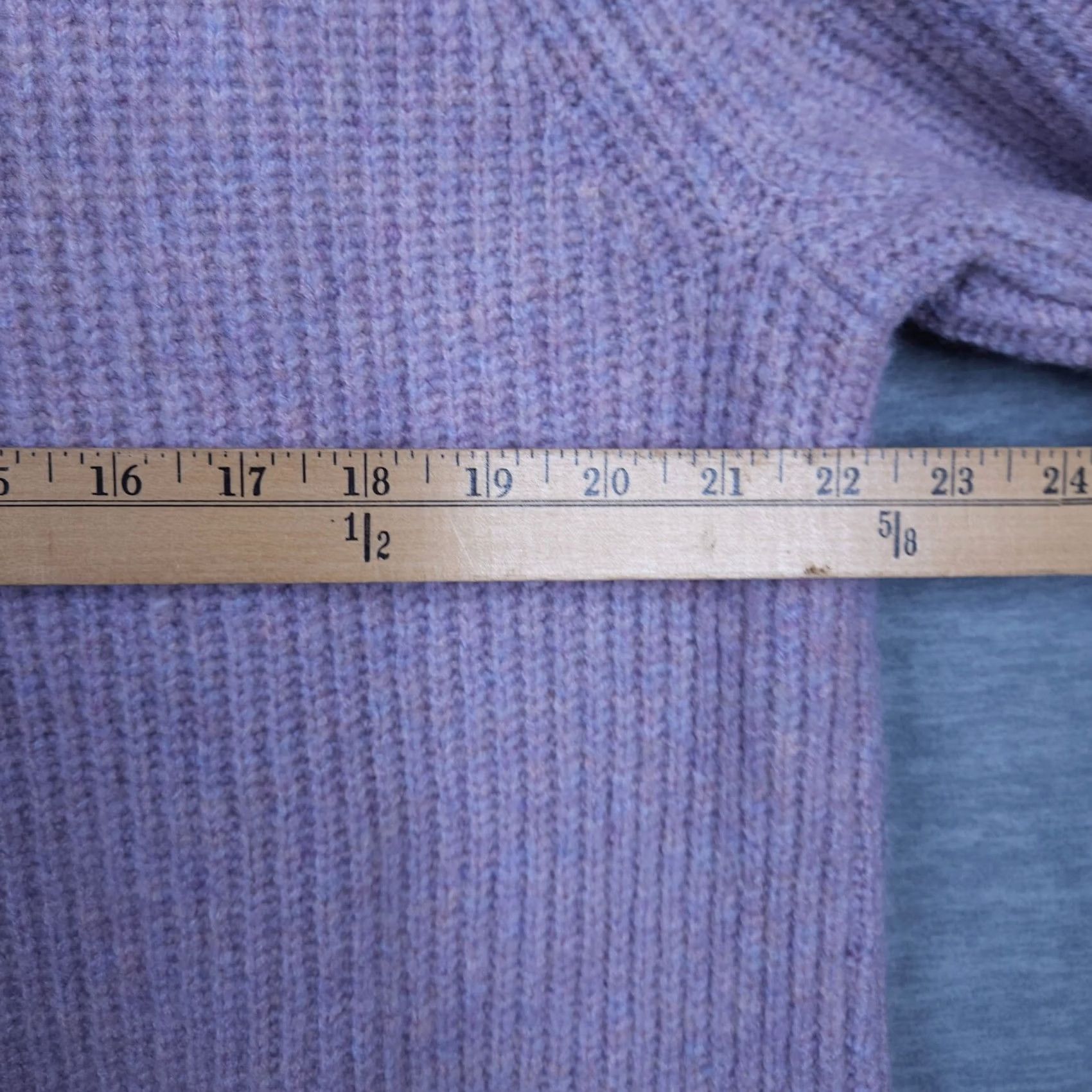 Madewell Madewell Women's Mercer Turtle Neck Warm Soft Knitted Pullover Sweater Sz L Purple Knit Regular Pullover All Seasons 90s Modern Mens Womens Girls Size L / US 10 / IT 46 - 5 Thumbnail