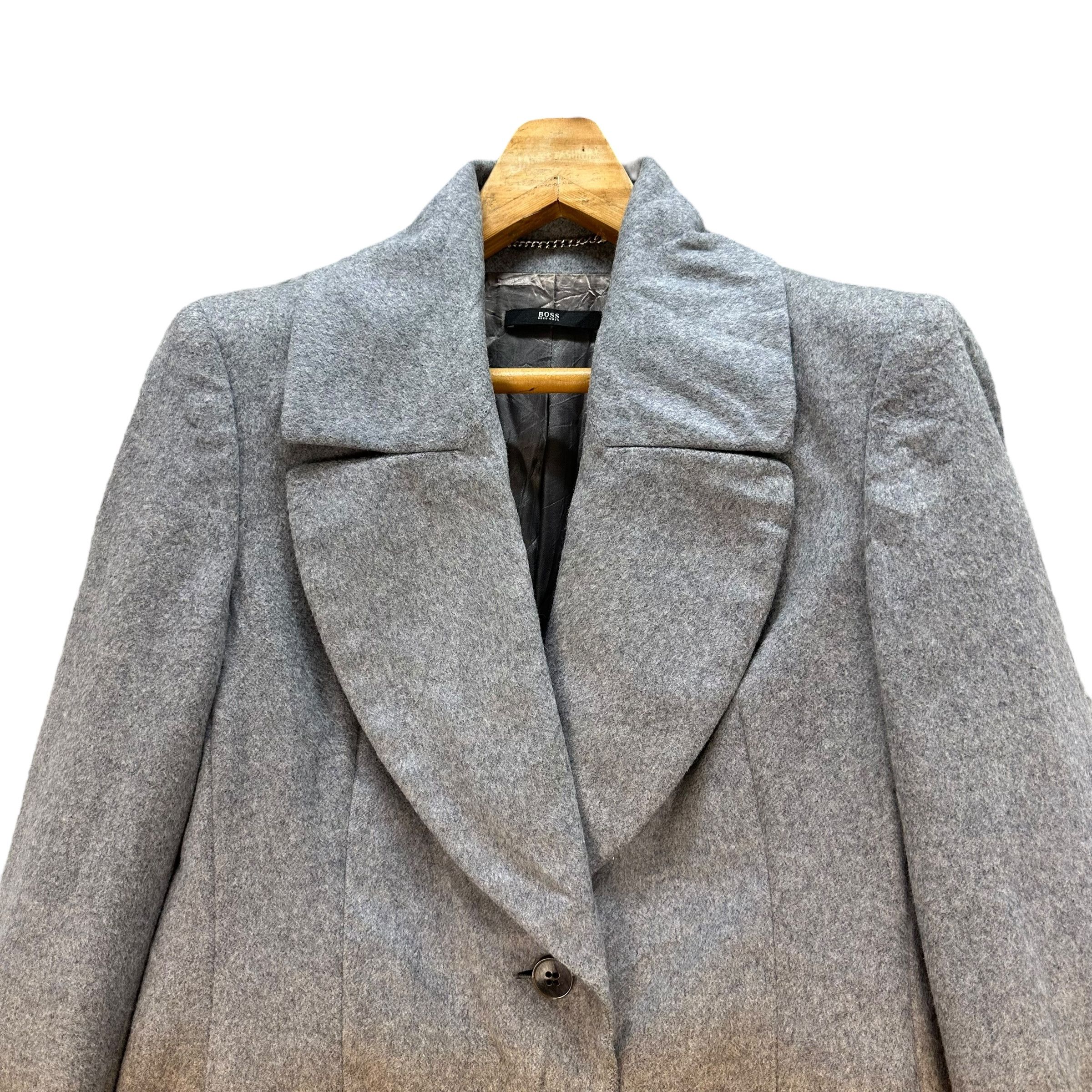 Hugo Boss Gorgeous Hugo Boss Three Tone Wool Long Coat #A11-0258 Size M / US 6-8 / IT 42-44 - 2 Thumbnail
