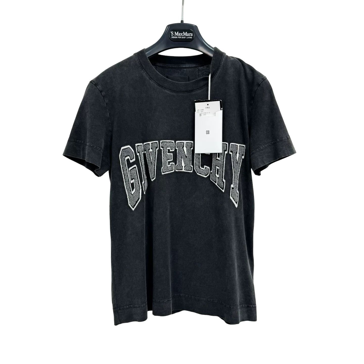 Givenchy Givenchy Flocked Logo Washed T-Shirt XS Size US XS / EU 42 / 0 - 1 Thumbnail