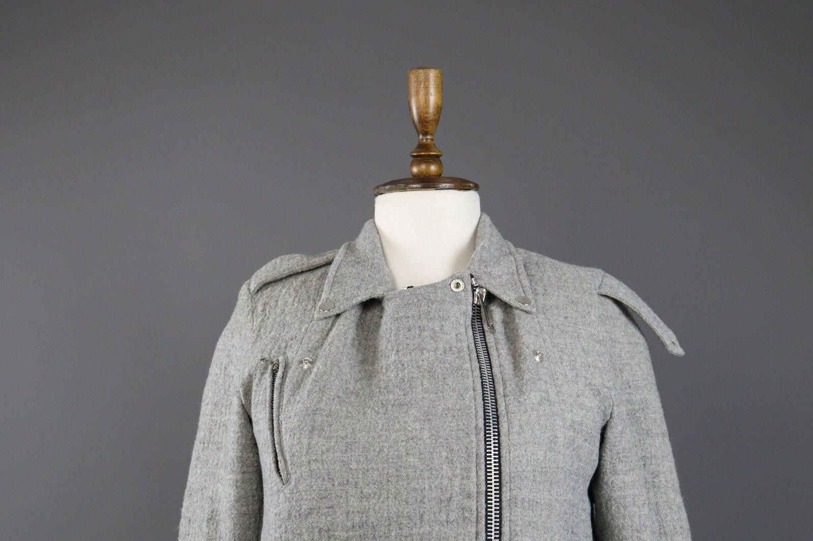 Golden Goose Ladies Golden Goose Wool Acymetric Full Zip Jacket Size M Size M / US 6-8 / IT 42-44 - 2 Thumbnail
