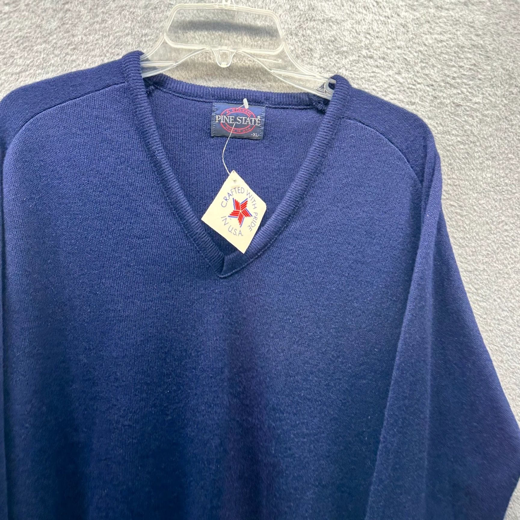 Vintage VINTAGE Pine State Pullover Sweater XL Blue Mens Knit Pullover 80s 90s Classic Preppy Vintage Size US XL / EU 56 / 4 - 2 Thumbnail