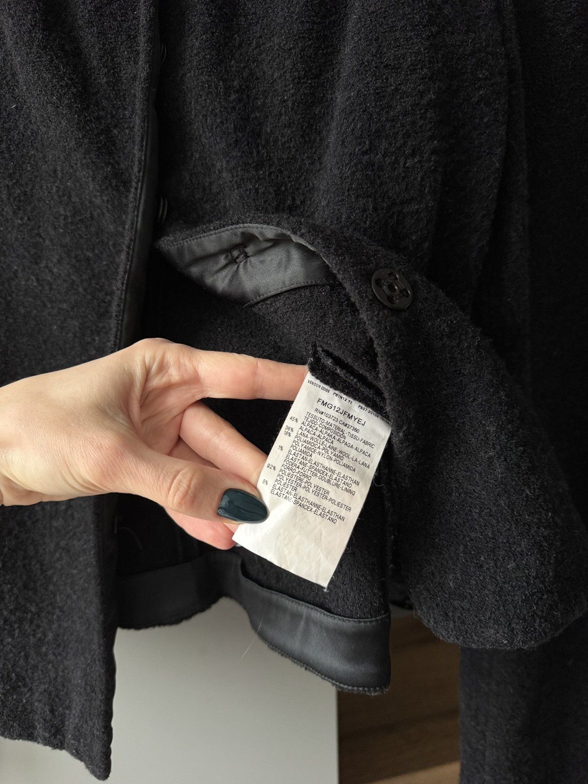 Armani Collezioni Vintage Armani Collezioni Alpaca Wool Blend Knit Blazer Size M / US 6-8 / IT 42-44 - 5 Thumbnail