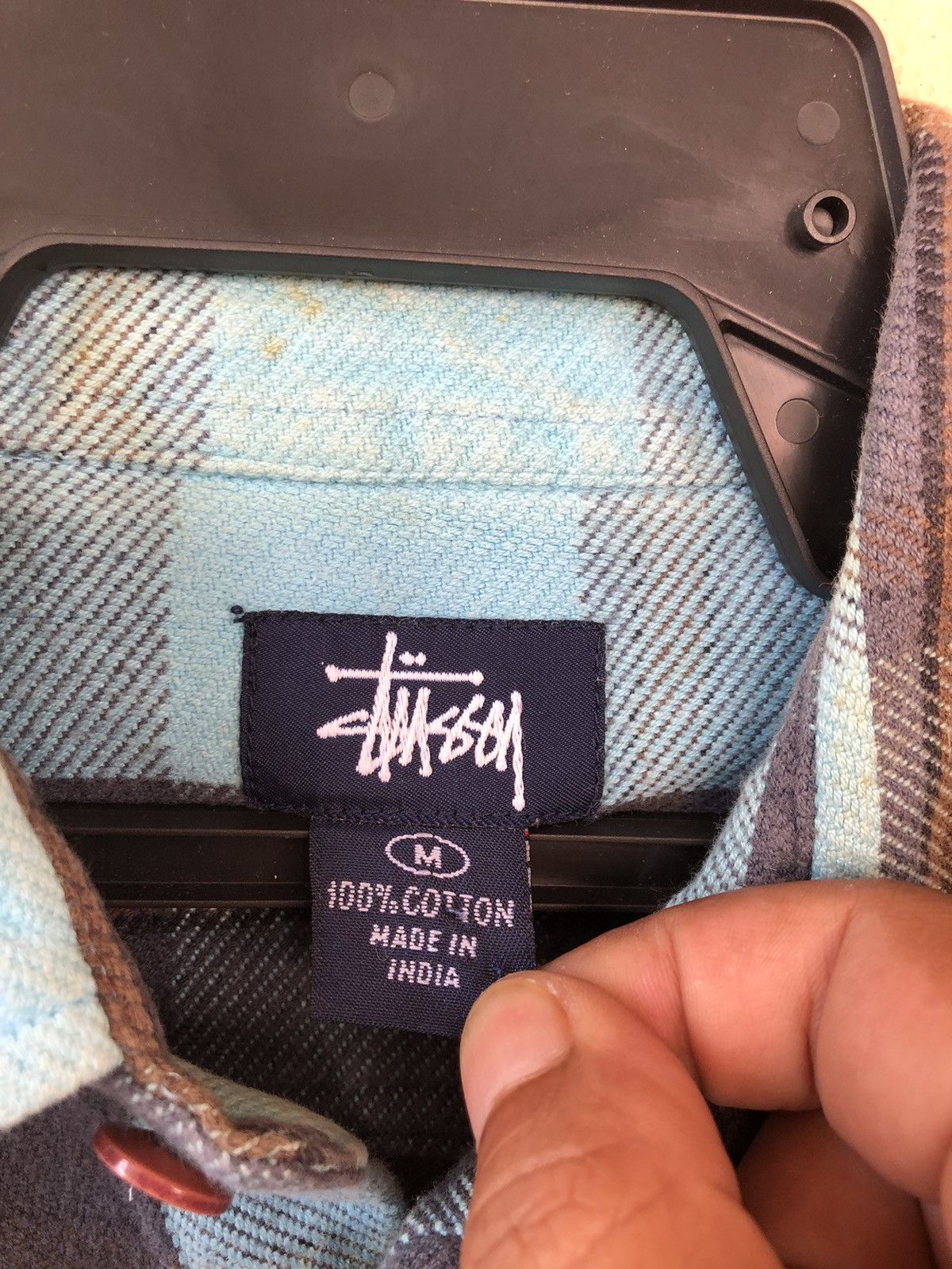 Stussy × Vintage Vintage STUSSY Heavy Cotton Flanel Size US M / EU 48-50 / 2 - 4 Thumbnail