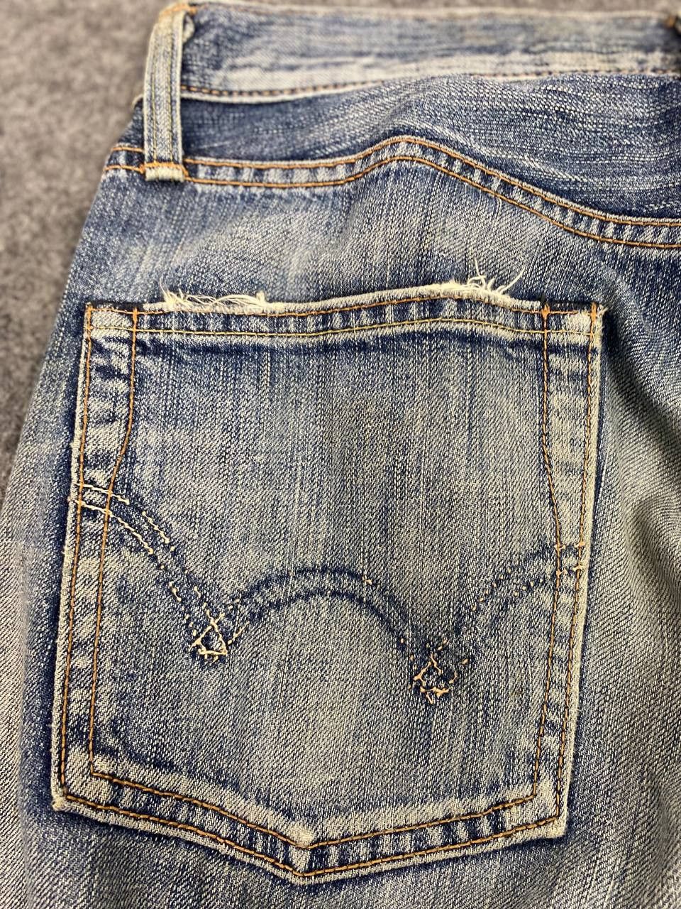 Edwin vintage edwin rebel vintage distressed denim missing button Size US 33 - 6 Thumbnail