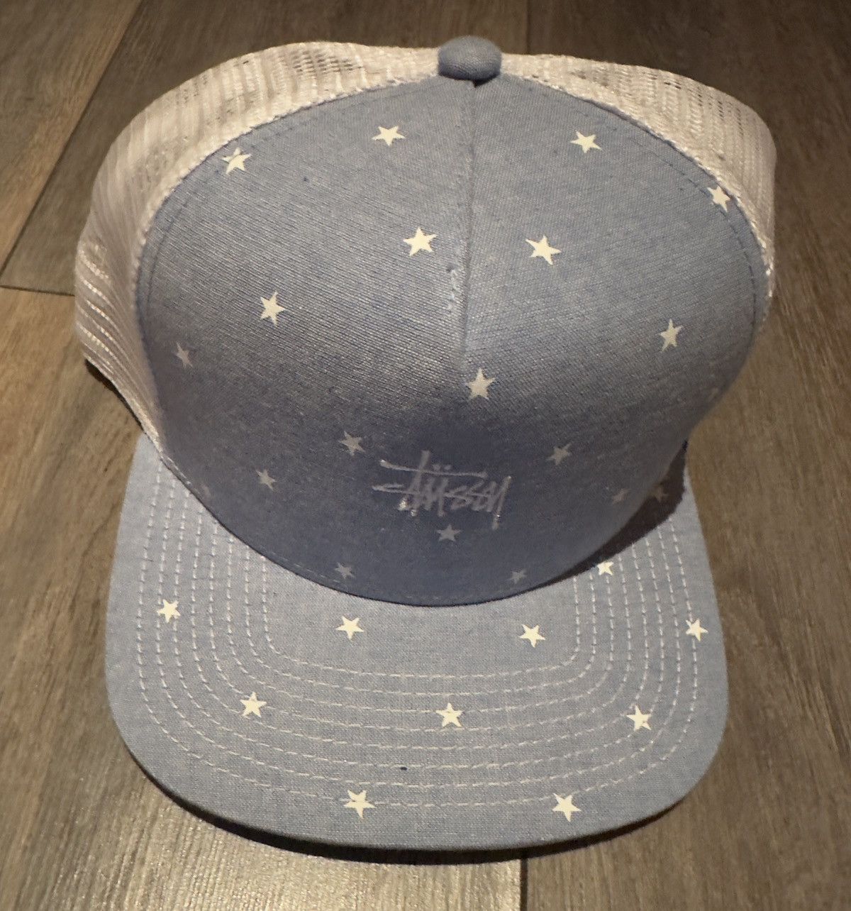 image of Brand Stussy Stars Trucker Snapback, Men's
