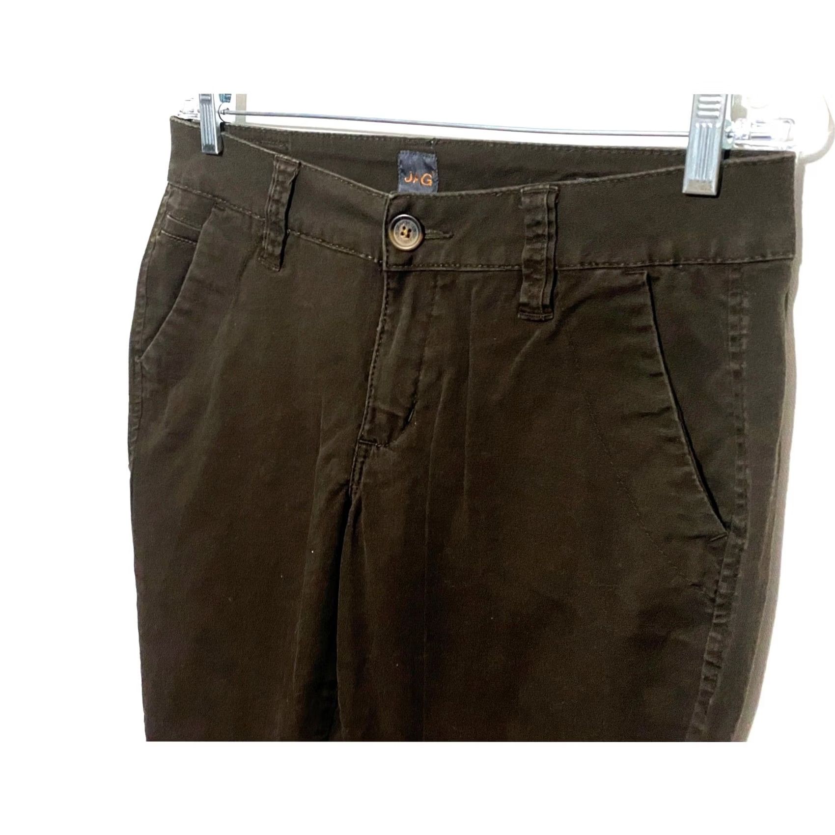 AG Jeans JAG Jeans Brown Chinos Pants Womens 10 Low Rise Slim Leg Casual Preppy Capsule Khakis Stretch Pockets Modern Workwear Everyday Size 32" / US 10 / IT 46 - 2 Thumbnail