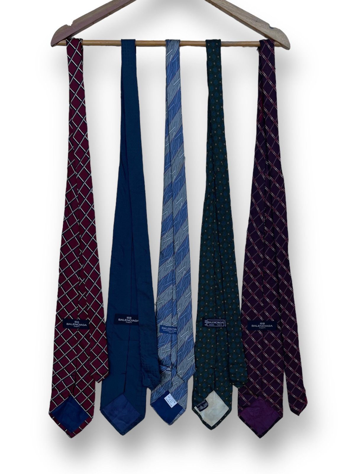 Balenciaga 🔥VINTAGE BALENCIAGA NECKTIE/TIE BUNDLE COMBO 5 PCS Size ONE SIZE - 2 Thumbnail