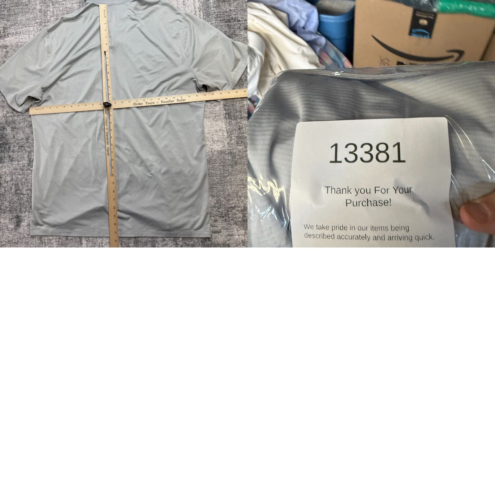 Nike Nike Tiger Woods Golf Polo Shirt Mens XL Gray Striped Snap Collar Breathable Size US XL / EU 56 / 4 - 9 Thumbnail