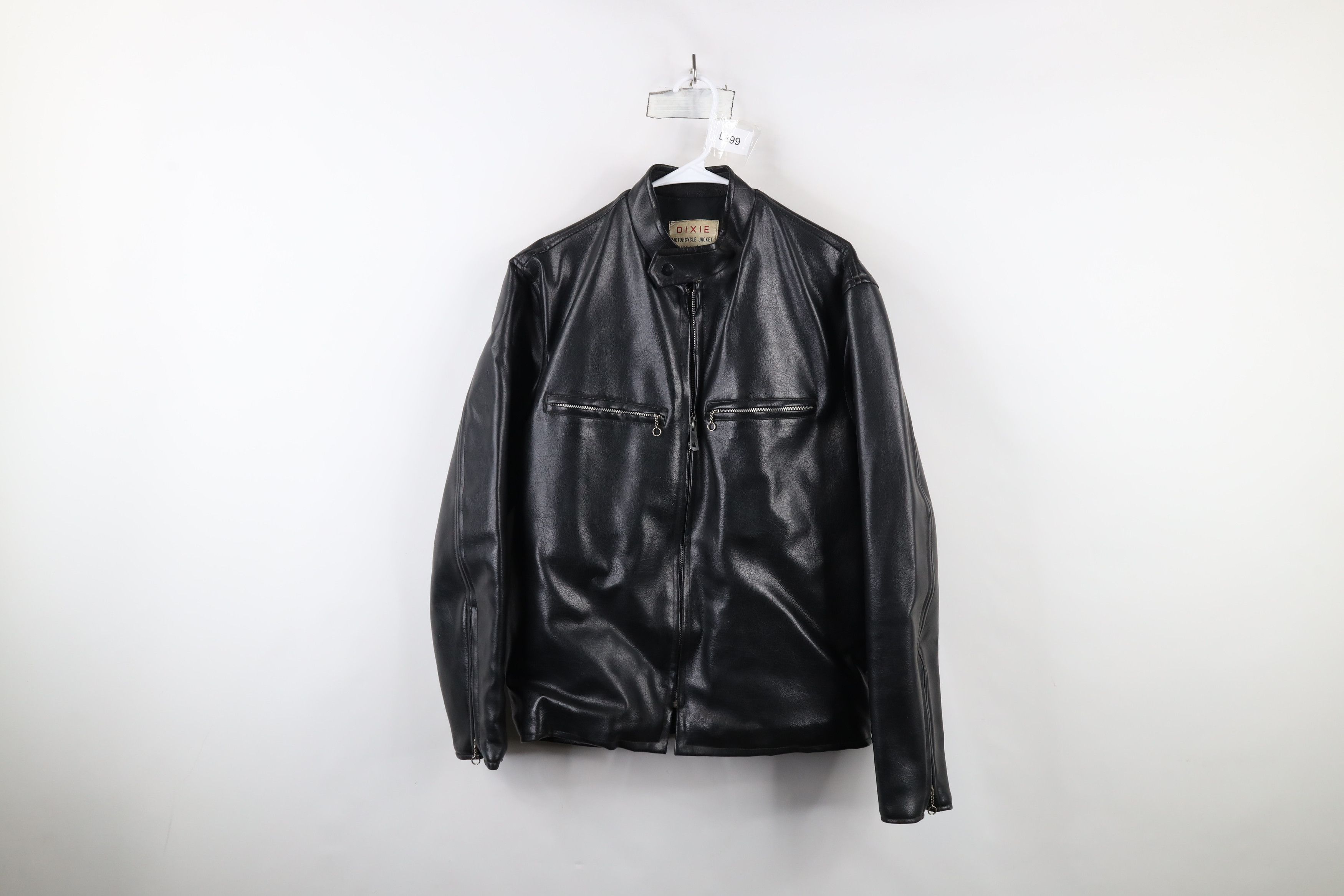 Vintage Vintage 60s 70s Streetwear Leather Cafe Racer Jacket Japan Size US L / EU 52-54 / 3 - 1 Thumbnail
