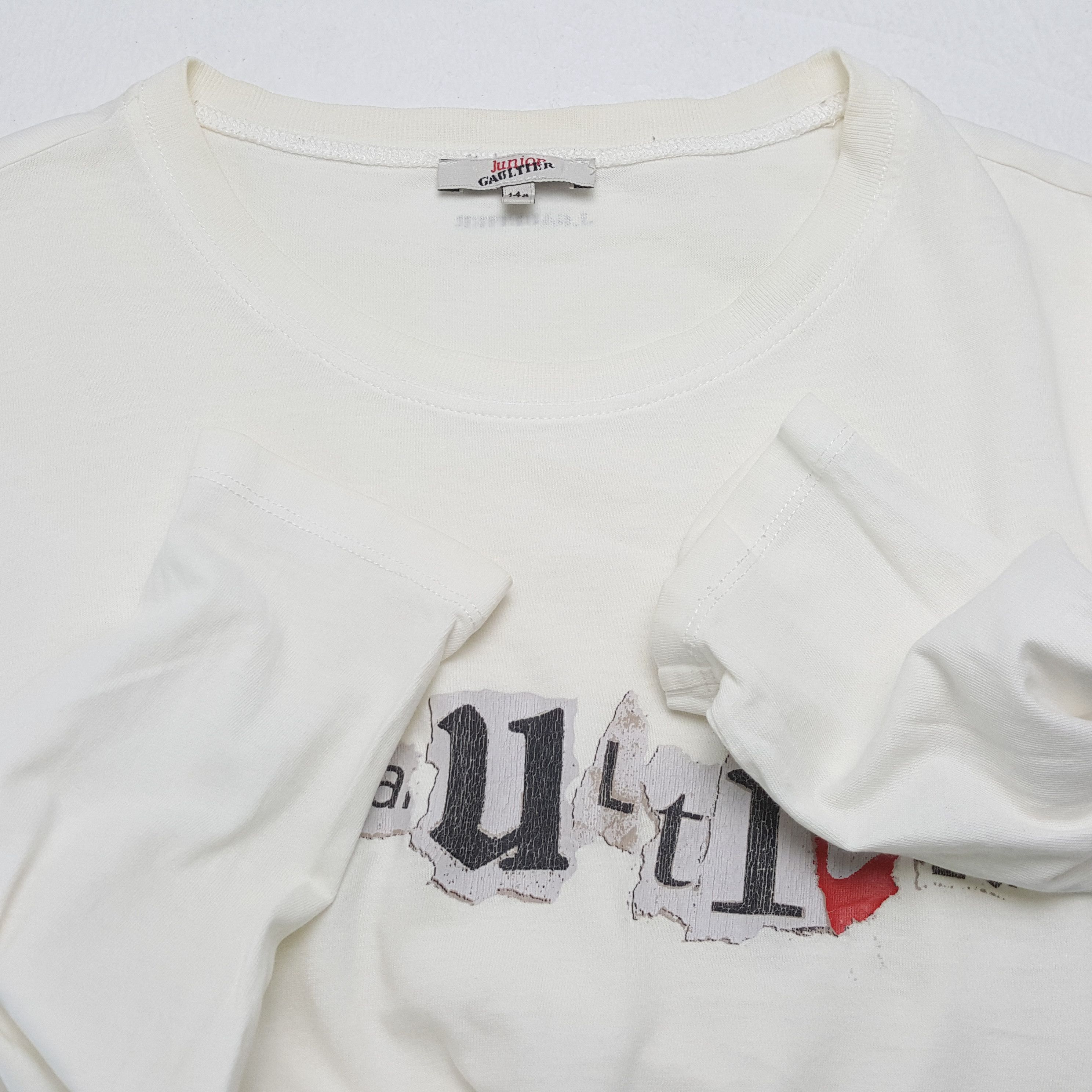 Gaultier Homme Objet × Jean Paul Gaultier × Vintage Vintage Jean Paul Gaultier JUNIOR GAULTIER Brand T-Shirts Size S / US 4 / IT 40 - 9 Thumbnail