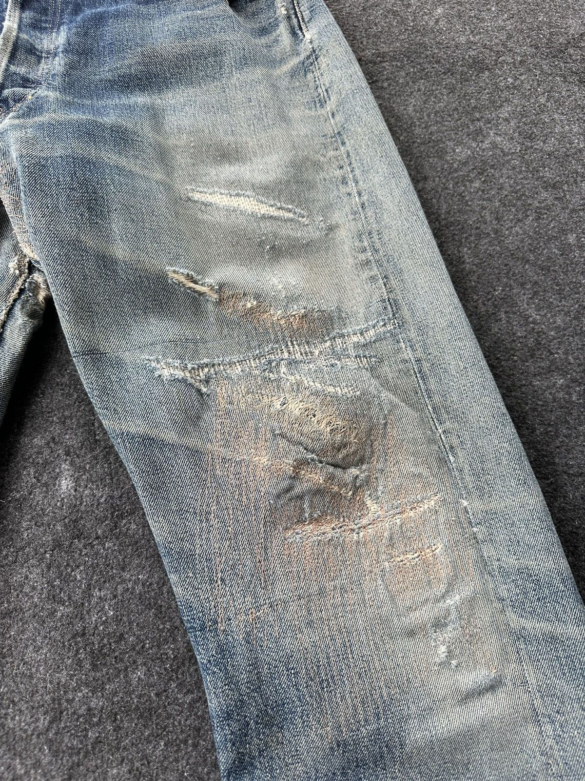 Denime Sale 🔥 Denime Thrashed Reconstruction Denim Size 32 D99 Size US 32 / EU 48 - 6 Thumbnail