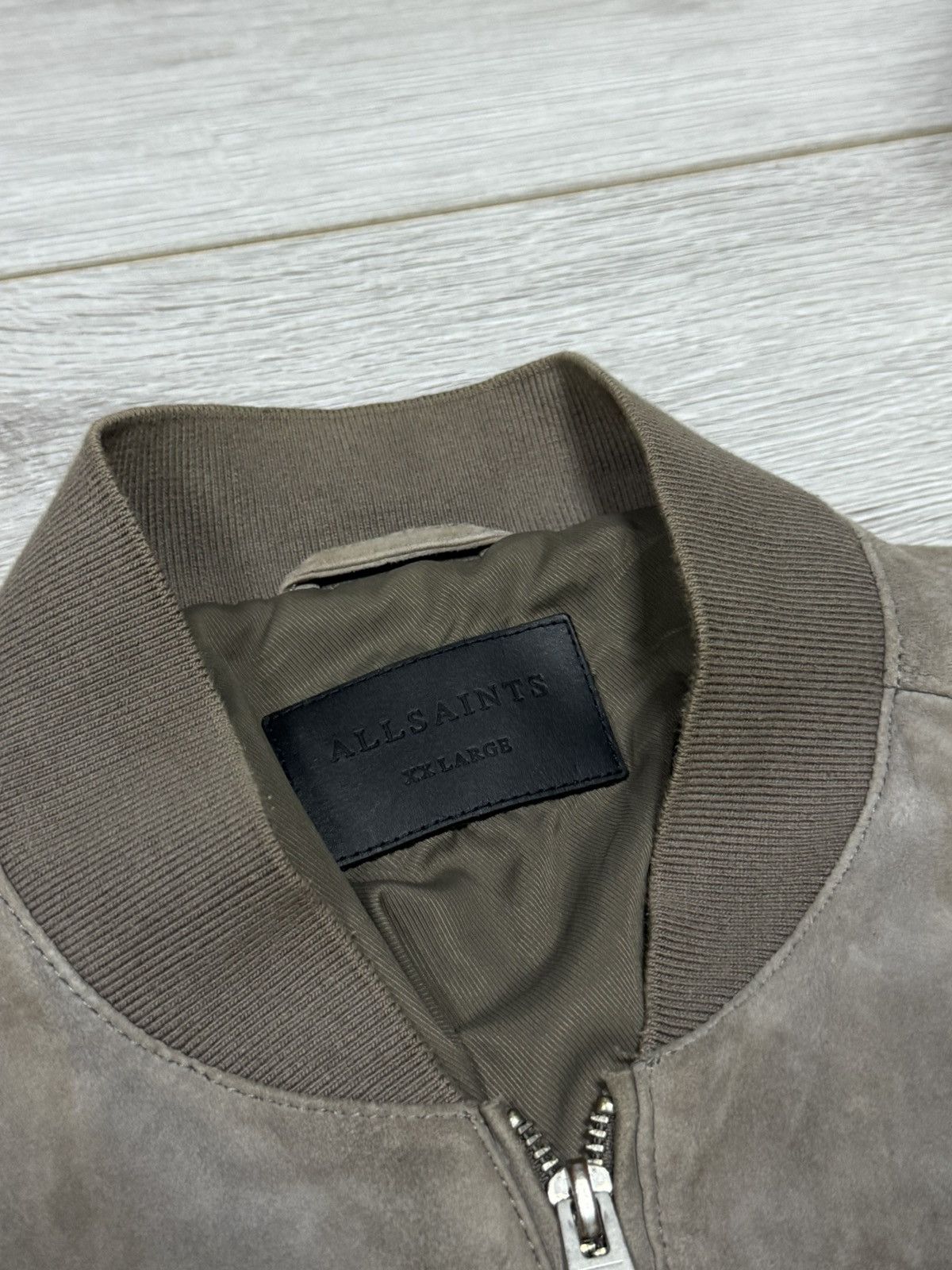 Allsaints Allsaints Kemble suede bomber leather jacket zip Size US XXL / EU 58 / 5 - 5 Thumbnail