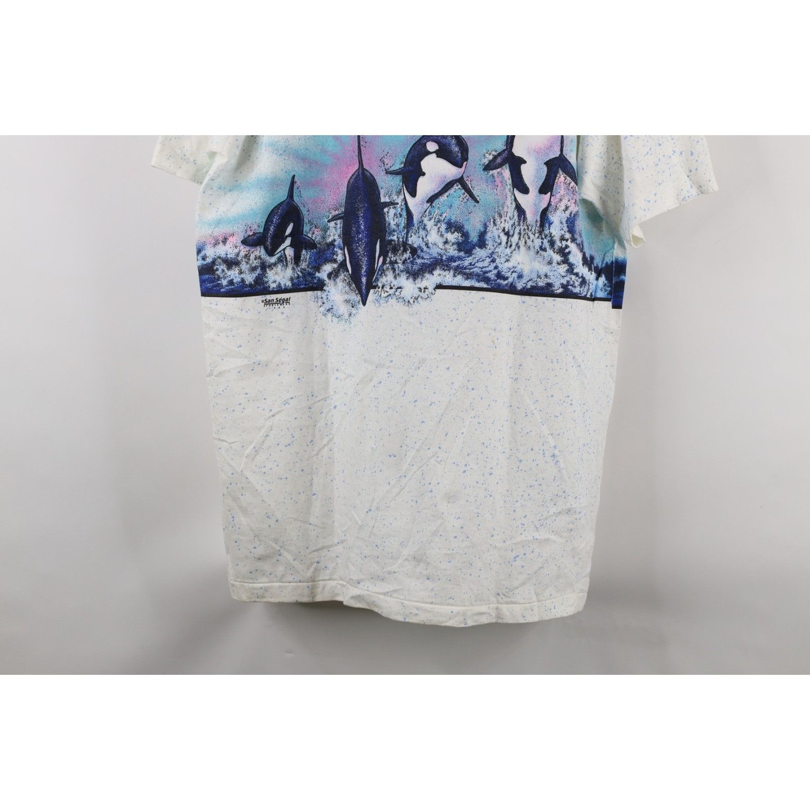 Vintage Deadstock Vintage 80s Sea World All Over Print T-Shirt Size US XL / EU 56 / 4 - 13 Thumbnail