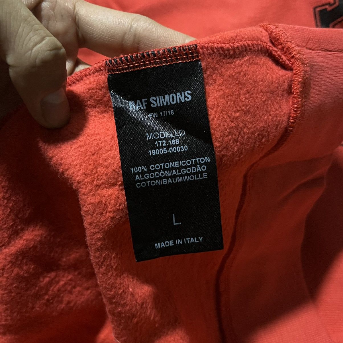 Raf Simons Raf Simons FW17/18 Sweatshirt Size US L / EU 52-54 / 3 - 6 Thumbnail