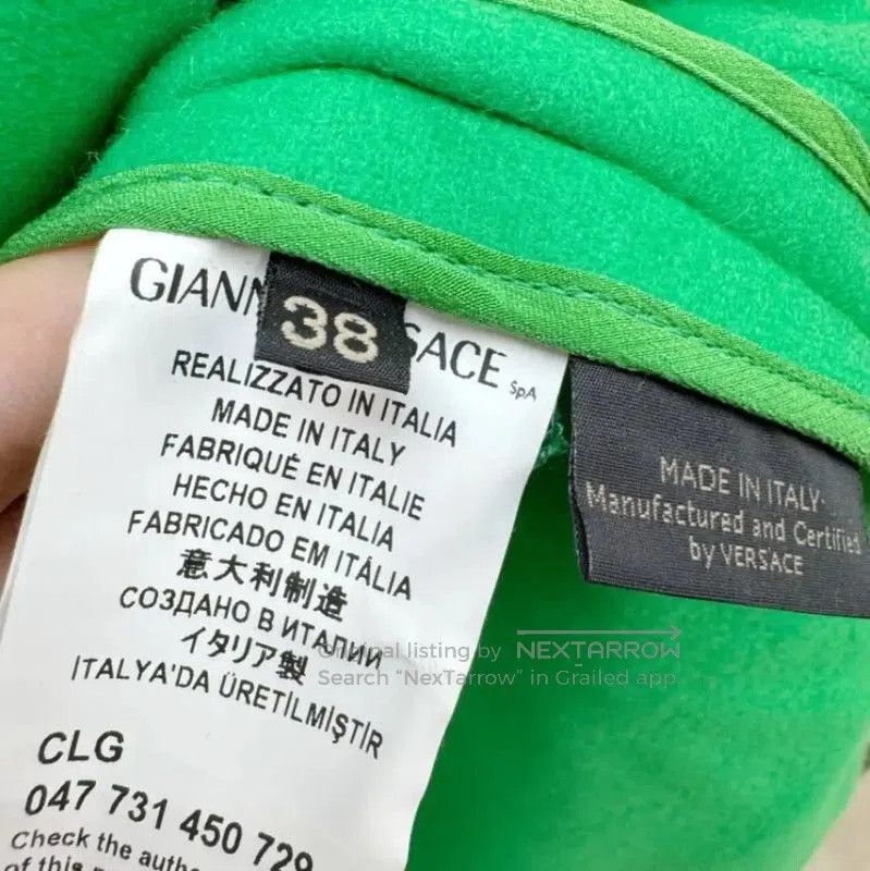 Versace Versace Green Wool Winter Coat for Women . Size M / US 6-8 / IT 42-44 - 7 Thumbnail