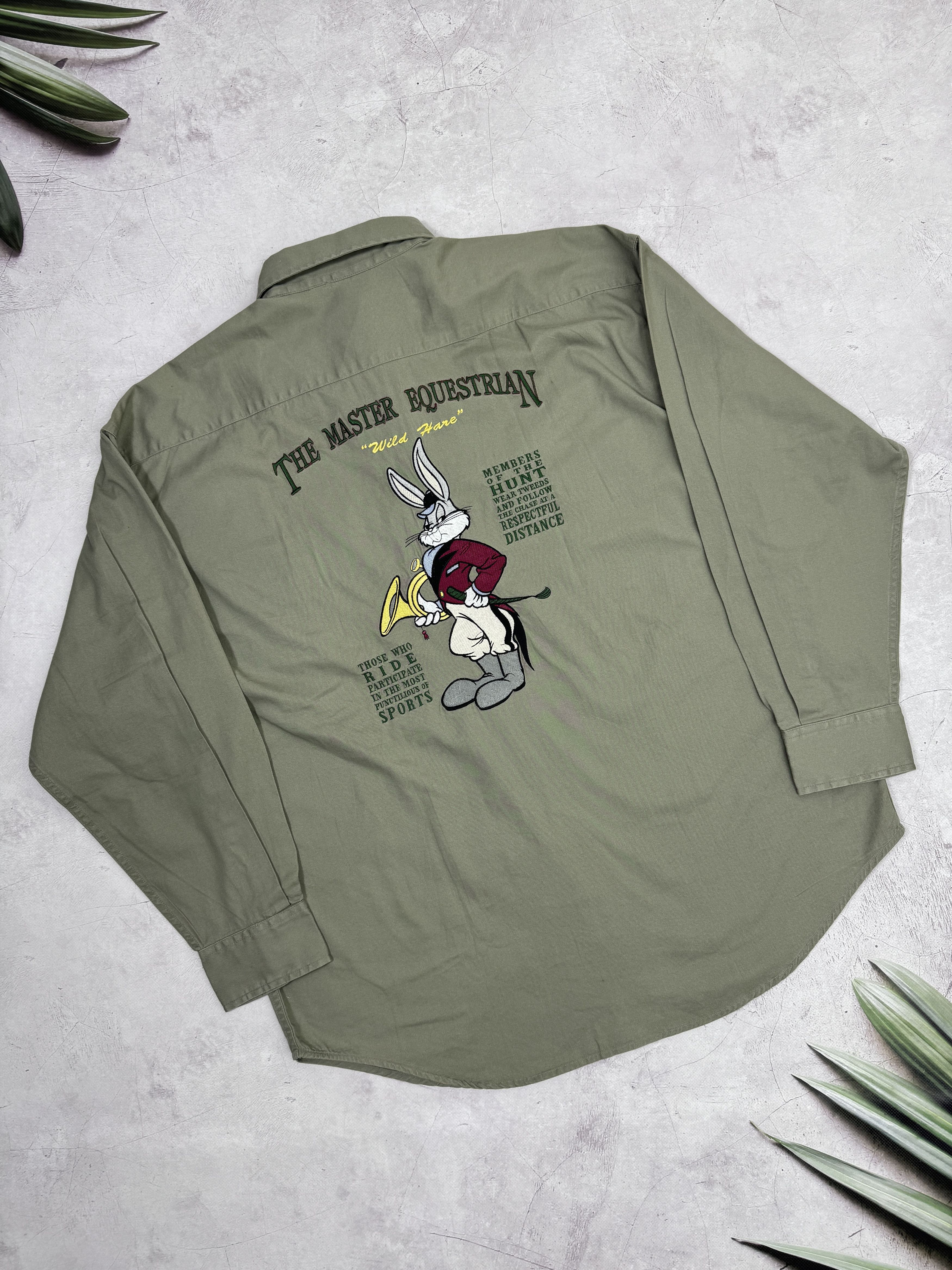 Acme Clothing × Vintage × Warner Bros 1993 Acme Clothing Looney Tunes Shirt Bugs Bunny Equestrian Size US L / EU 52-54 / 3 - 23 Thumbnail