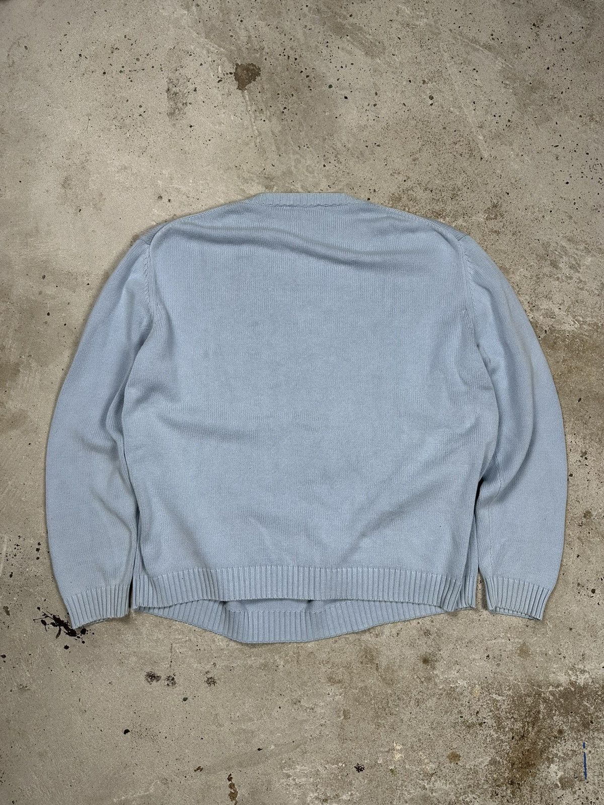 Yves Saint Laurent Vintage 90s Yves Saint Laurent Baby Blue Sweater Jumper Knit Size US XL / EU 56 / 4 - 2 Thumbnail