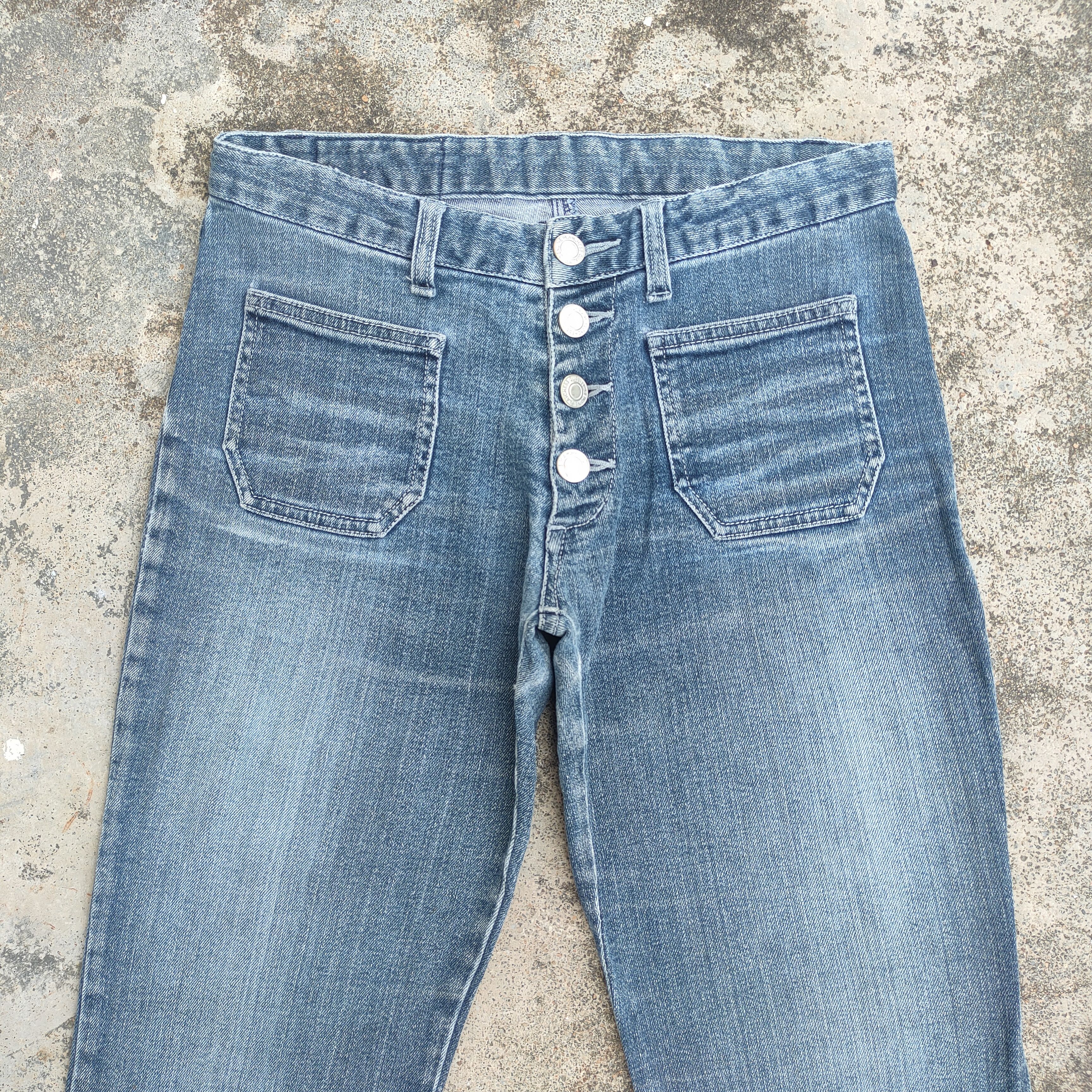 If Six Was Nine × Japanese Brand × Jean FLARE JOUES BOOTCUT FADED JEANS DENIM PANTS Size US 26 / EU 42 - 2 Thumbnail