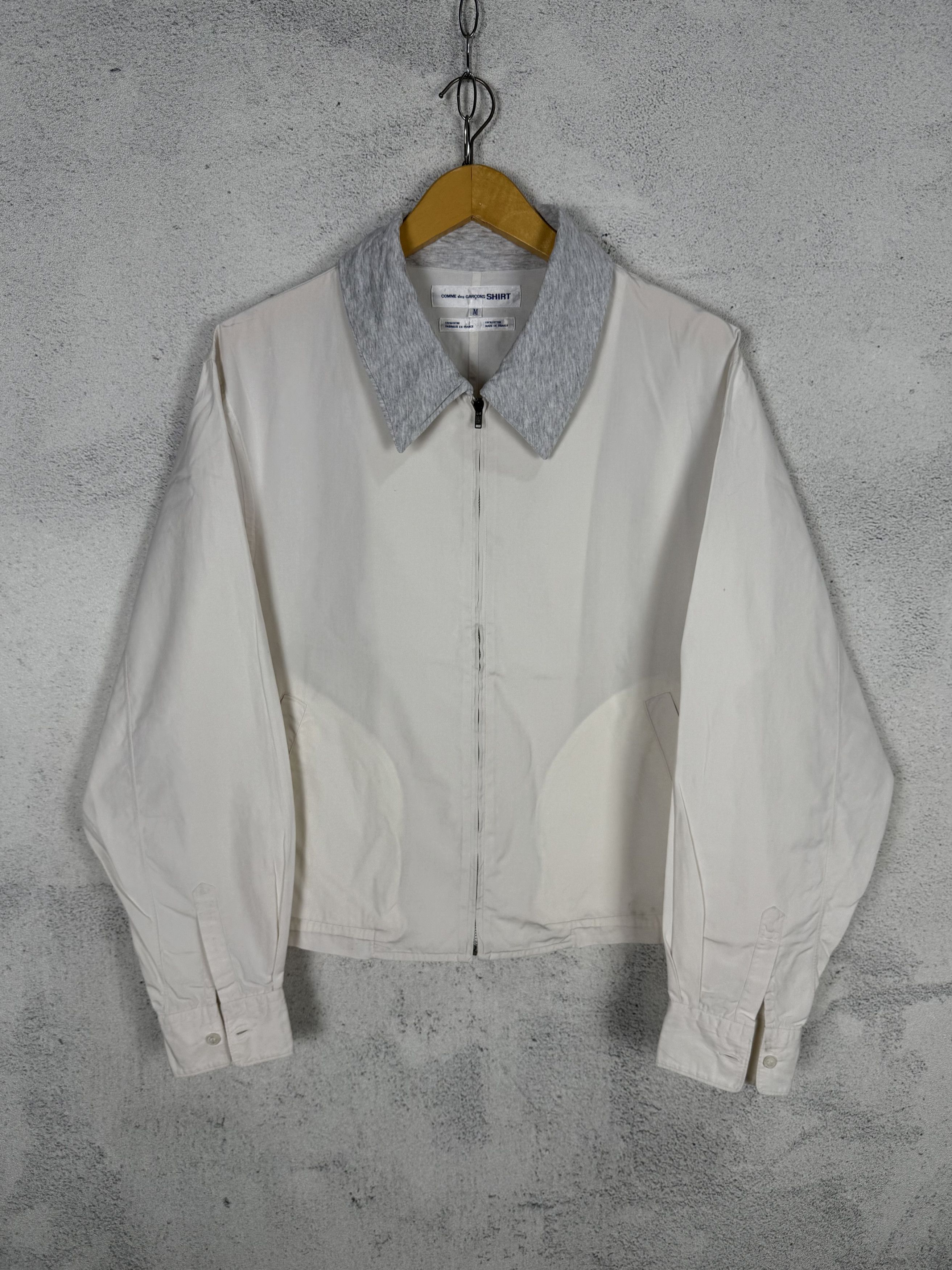 Comme des Garcons Comme Des Garcons Boxy White Jacket Size US M / EU 48-50 / 2 - 1 Thumbnail