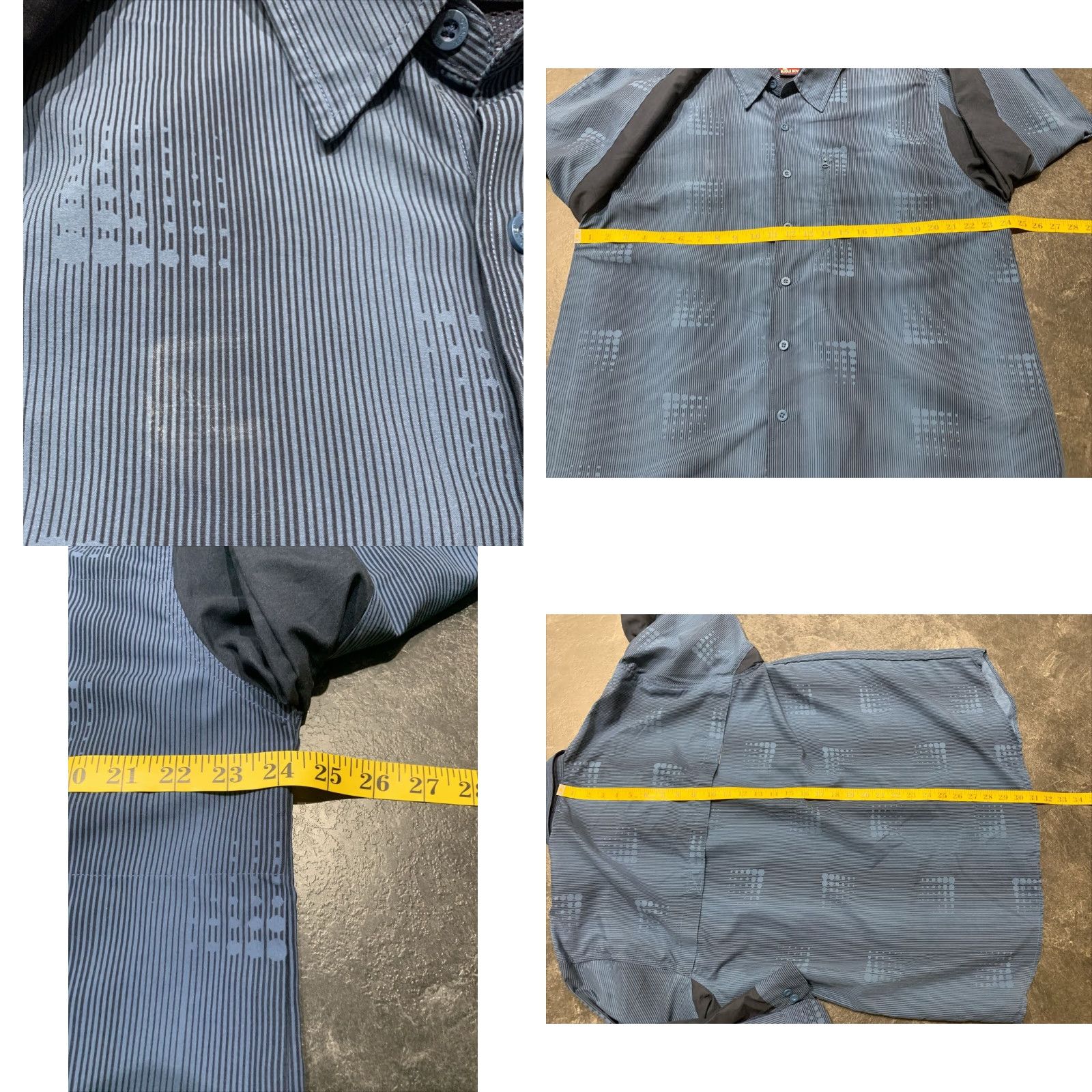 Bugle Boy VINTAGE Bugle Boy Button Up Shirt Mens Large Blue Long Sleeve Geometric Pattern 90s Size US L / EU 52-54 / 3 - 8 Thumbnail