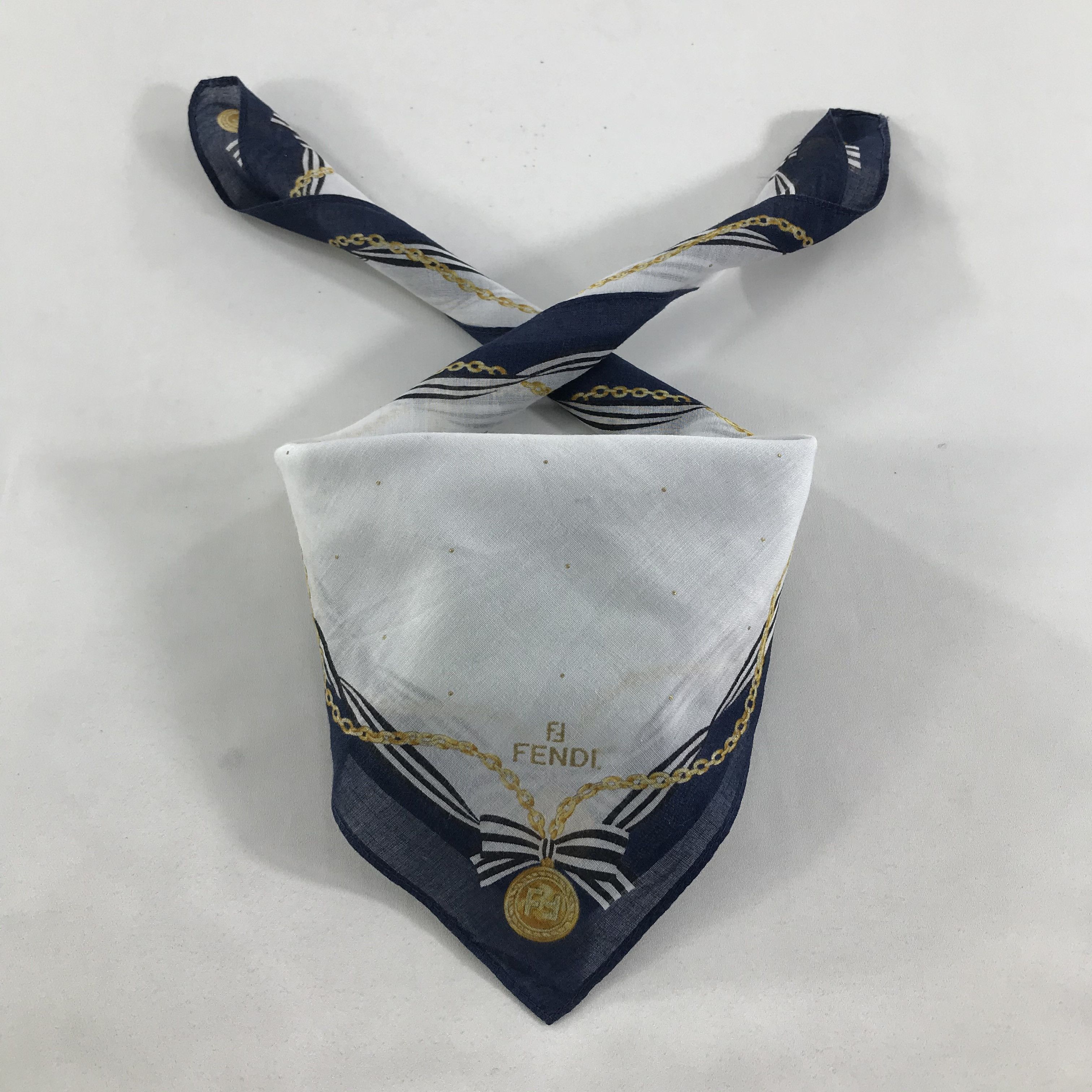 Vintage Vintage Fendi Bandana / Handkerchief / Neckerchief - S1743 Size ONE SIZE - 3 Thumbnail